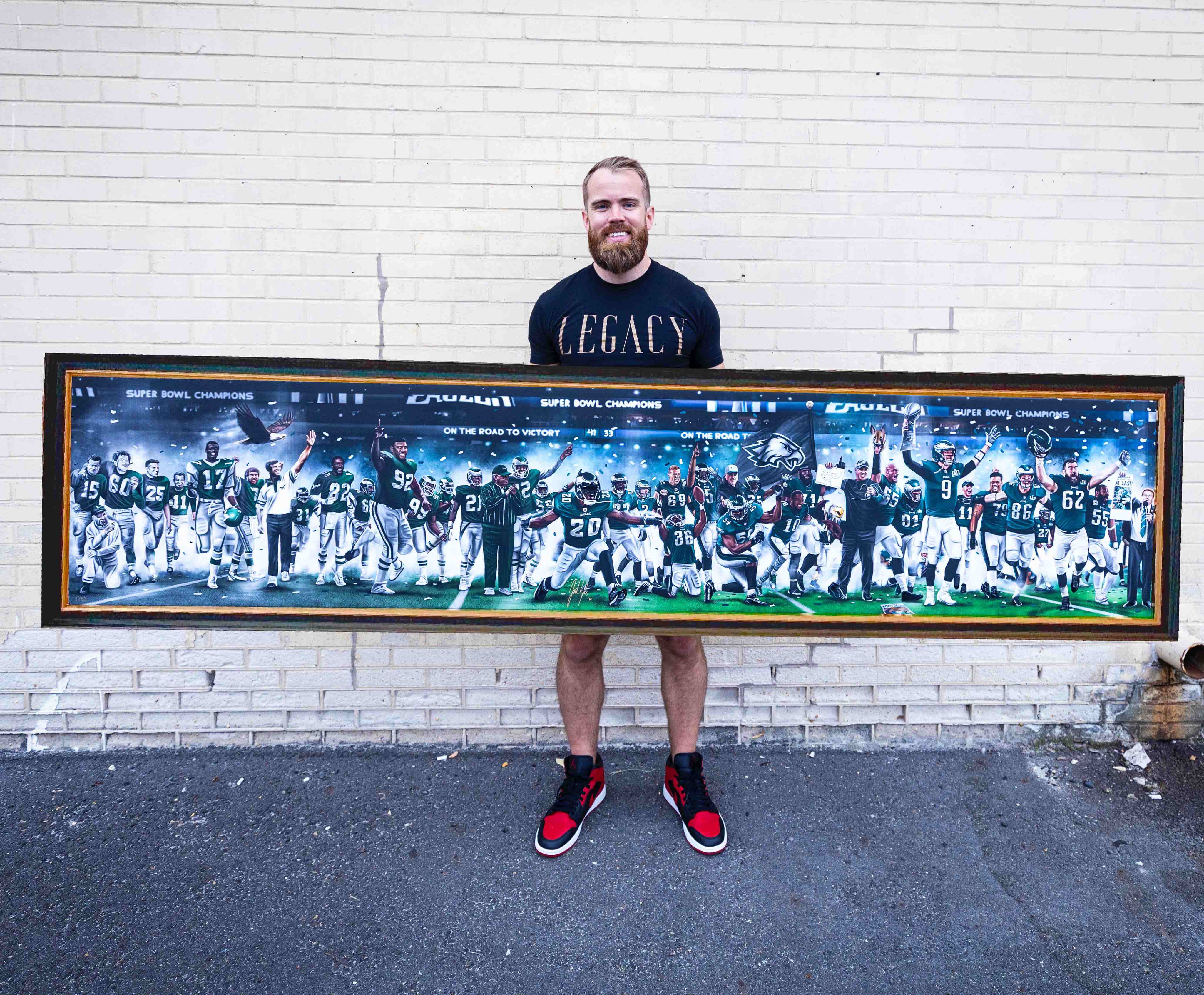 Eagles Legacy “On The Road To Victory” Life Size | The "52" Editions - Spector Sports Art -