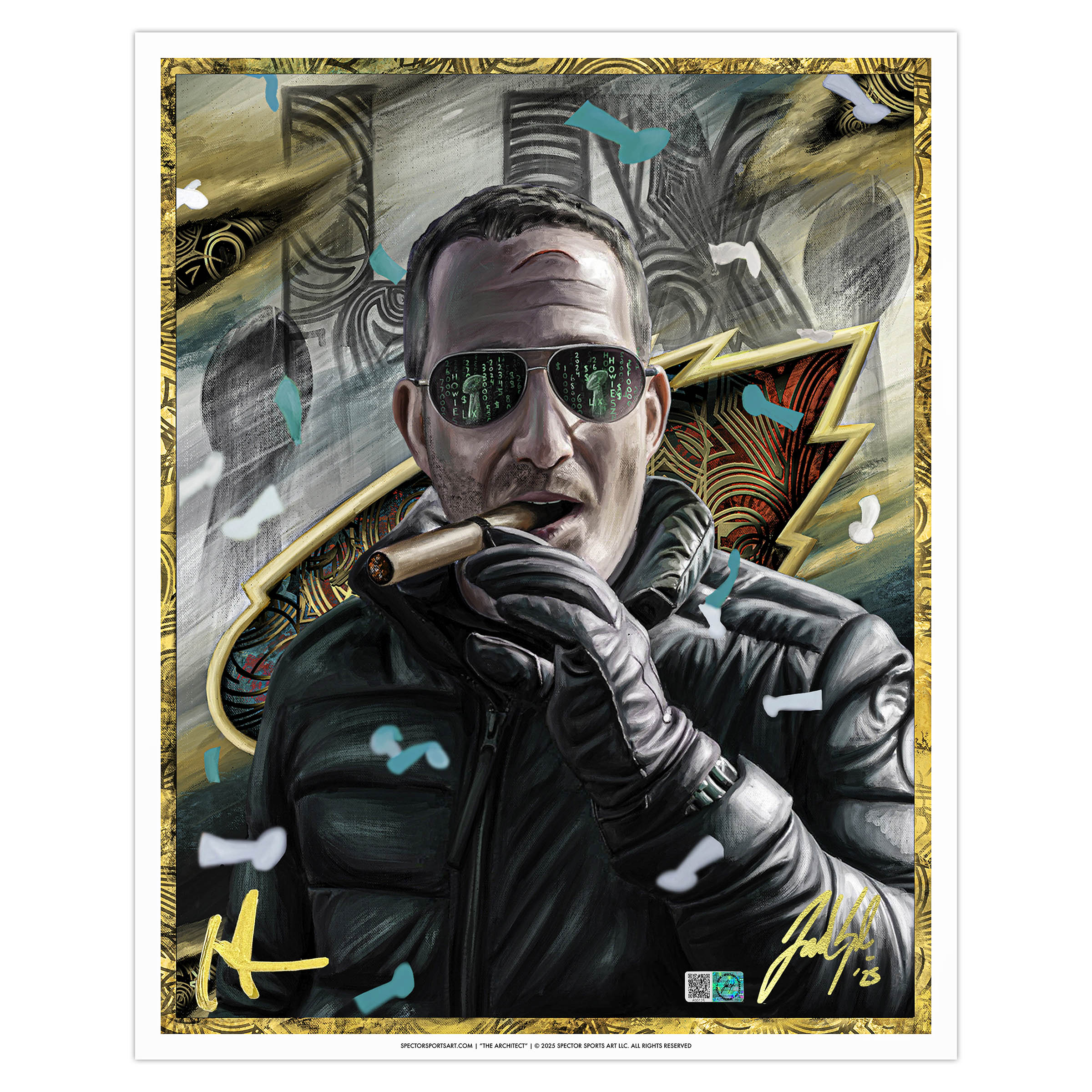 HOWIE "THE ARCHITECT" Dual Autograph