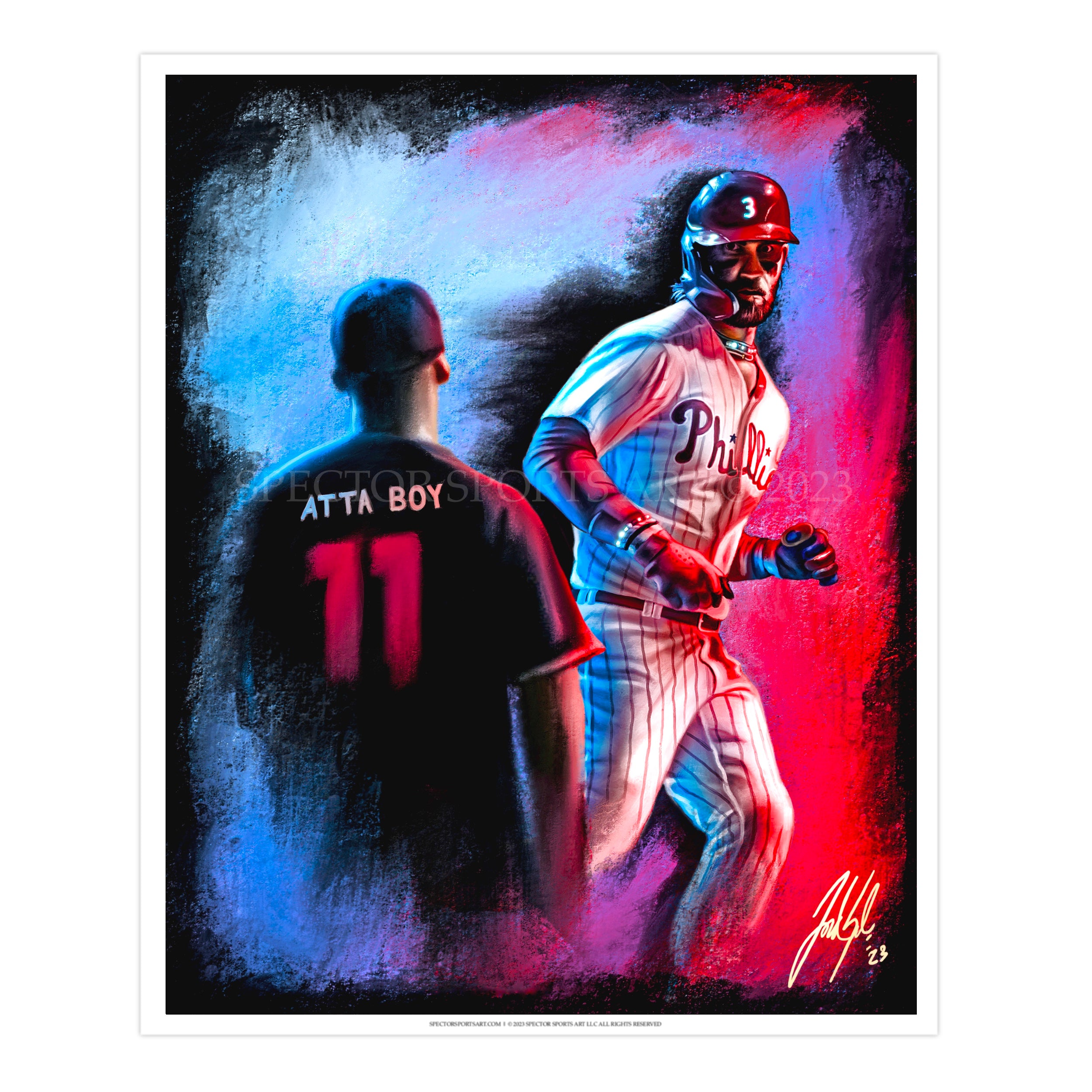 Bryce Harper "Atta Boy" - Spector Sports Art -