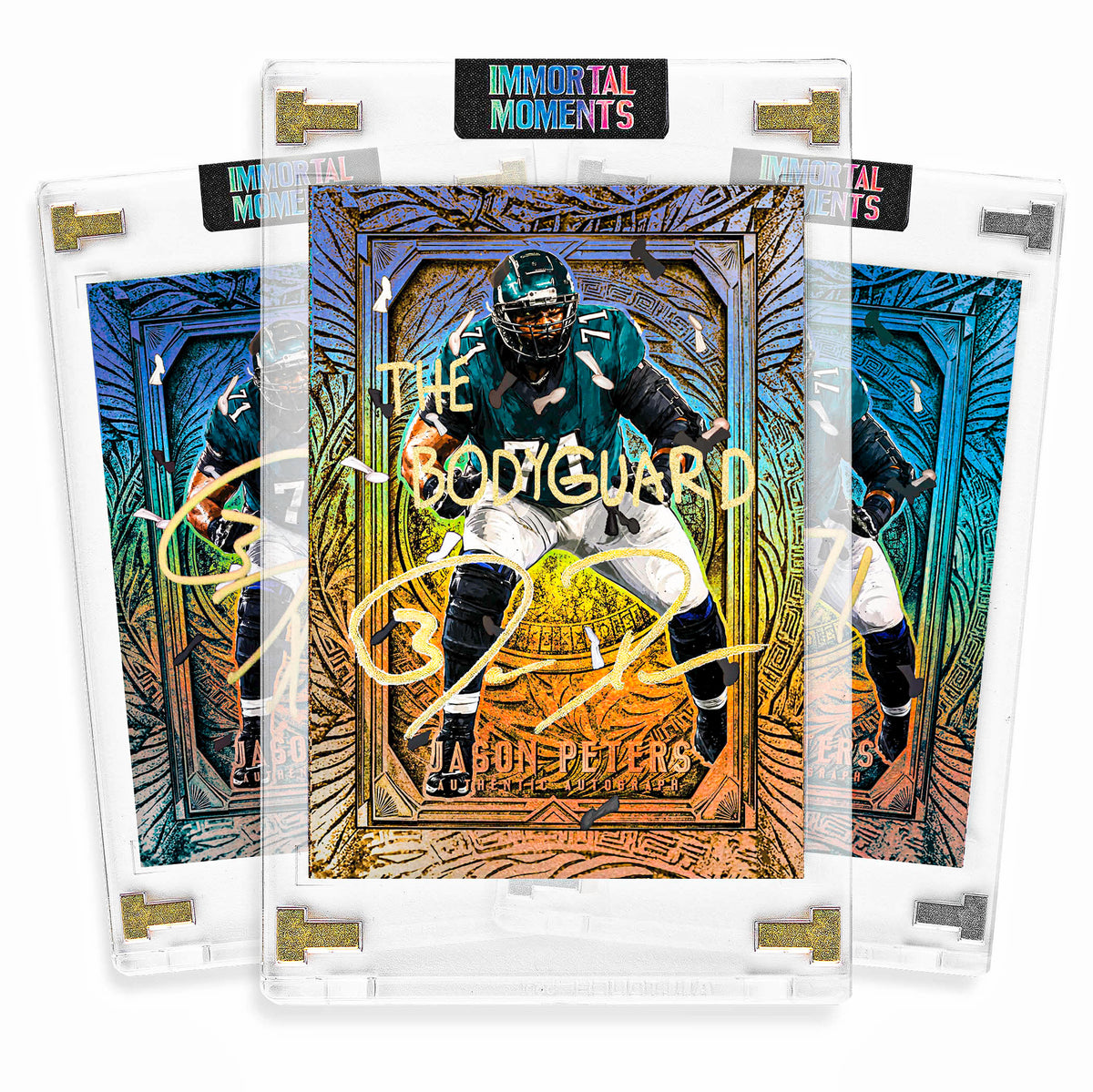 IMMORTAL MOMENTS™ JASON PETERS "THE BODYGUARD" LII CHAMPIONS SET