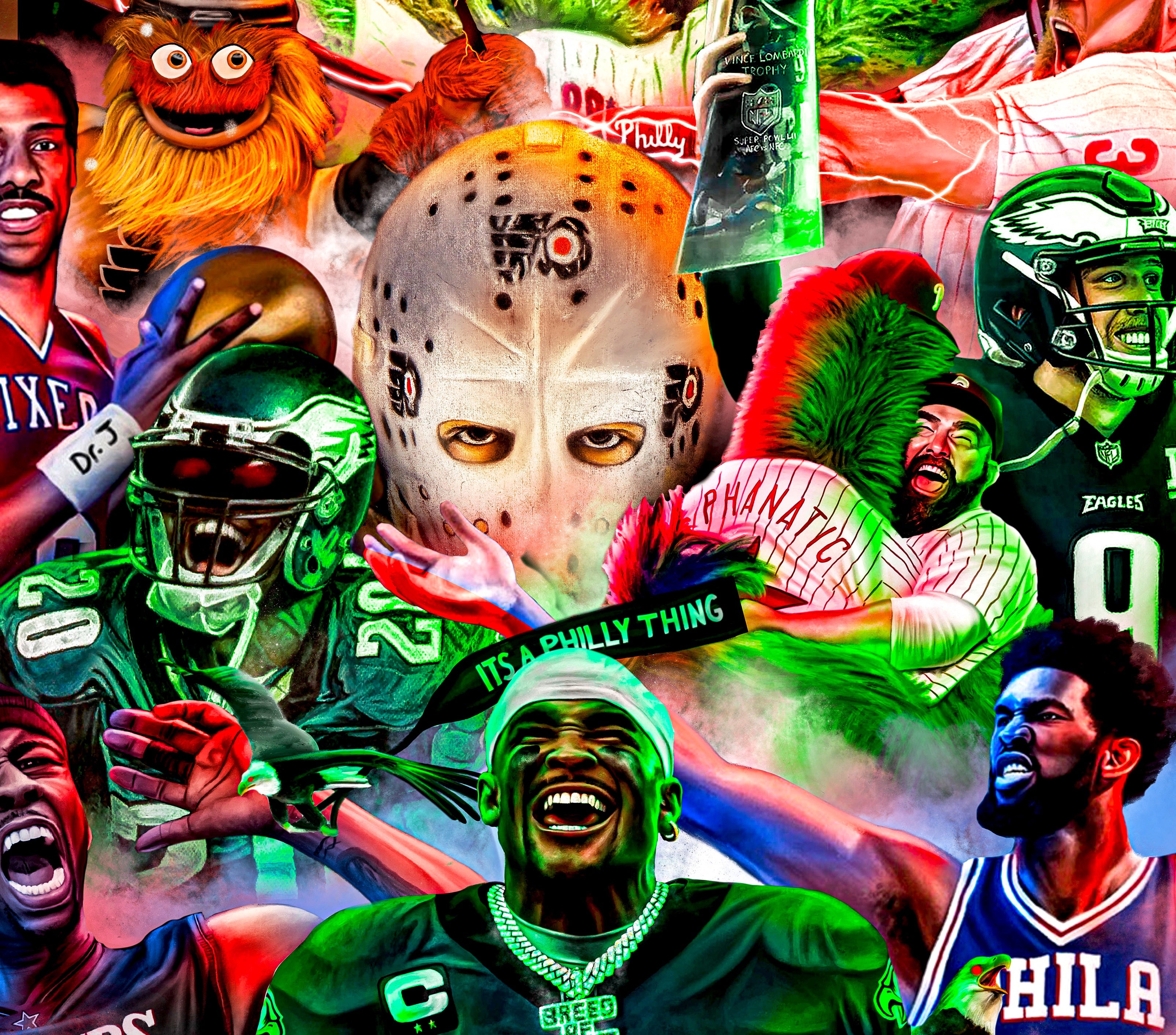 Philly Sports "Art With Energy" - Spector Sports Art -