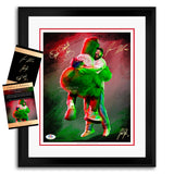 The Phillie Phanatic & Jason Kelce “Best Friends” Triple Autograph - Pre Order