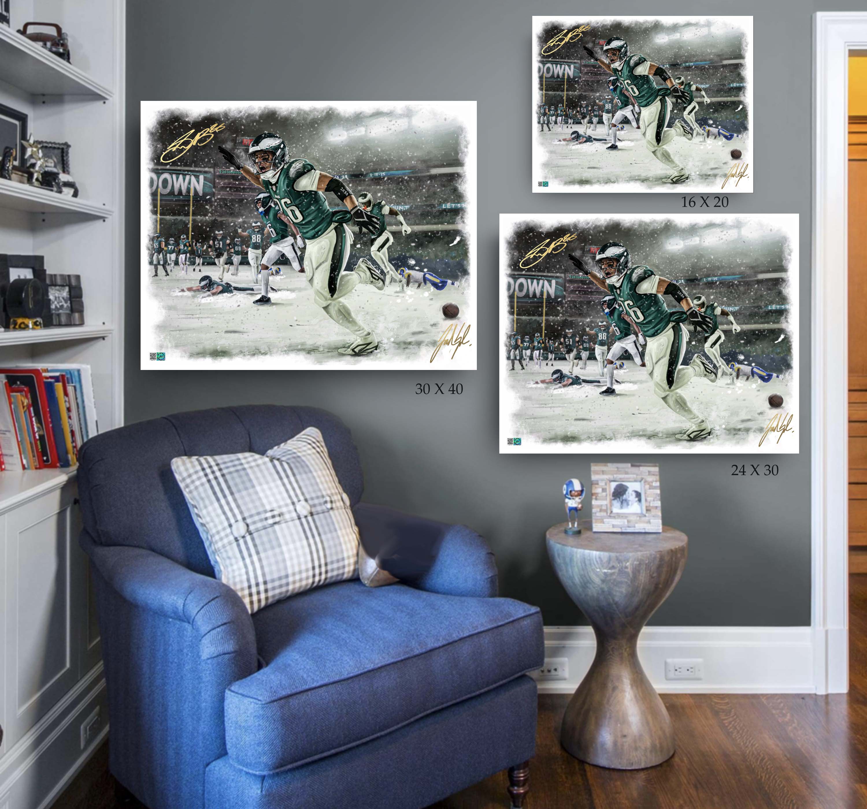 Saquon "HOUSE CALL" Artist X Athlete Dual Autograph | Pre-Sale Opportunity
