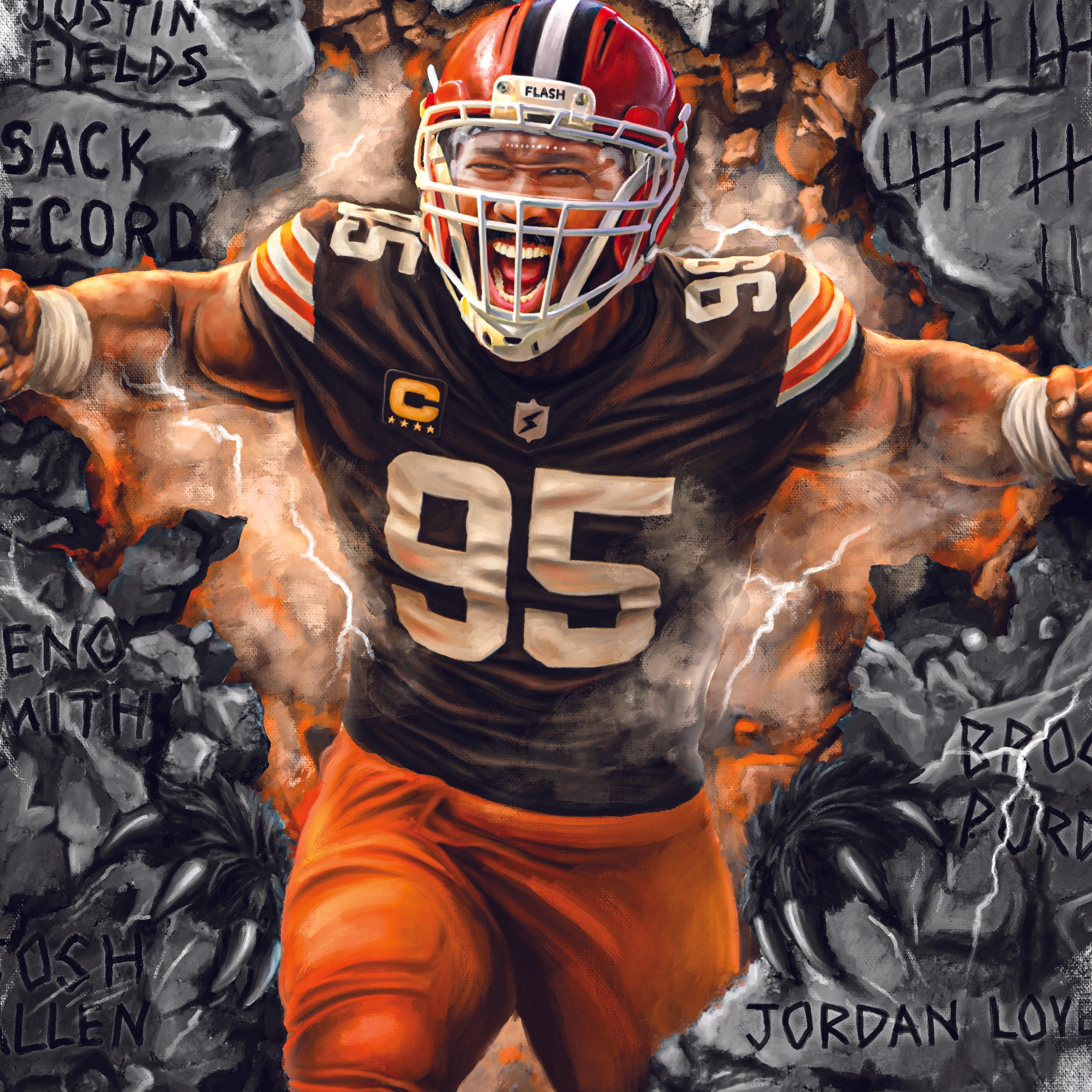 MYLES GARRETT "CROWNED" THE SACK KING