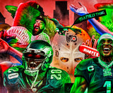 Philly Sports "Art With Energy" Banner - Spector Sports Art -