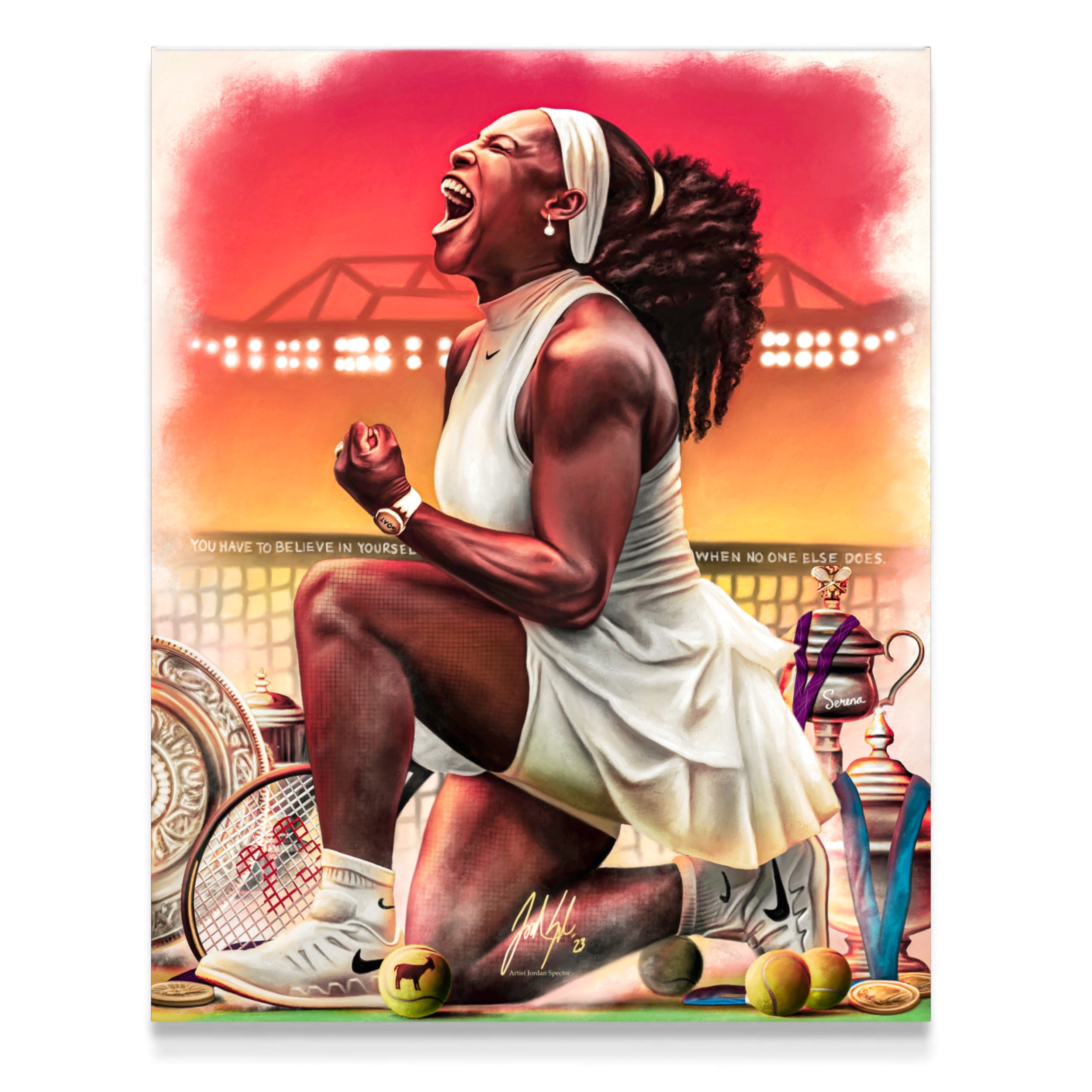 Serena Williams “Believe” - Spector Sports Art -