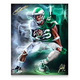 Saquon Barkley "Born To Run" Artist X Athlete Dual Autograph - Pre Order Opportunity