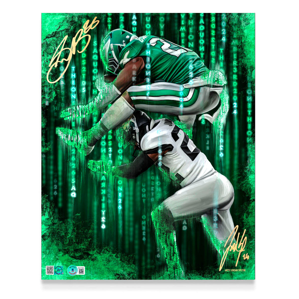 Saquon "THE ONE" Artist X Athlete Dual Autograph | Pre-Sale Opportunity