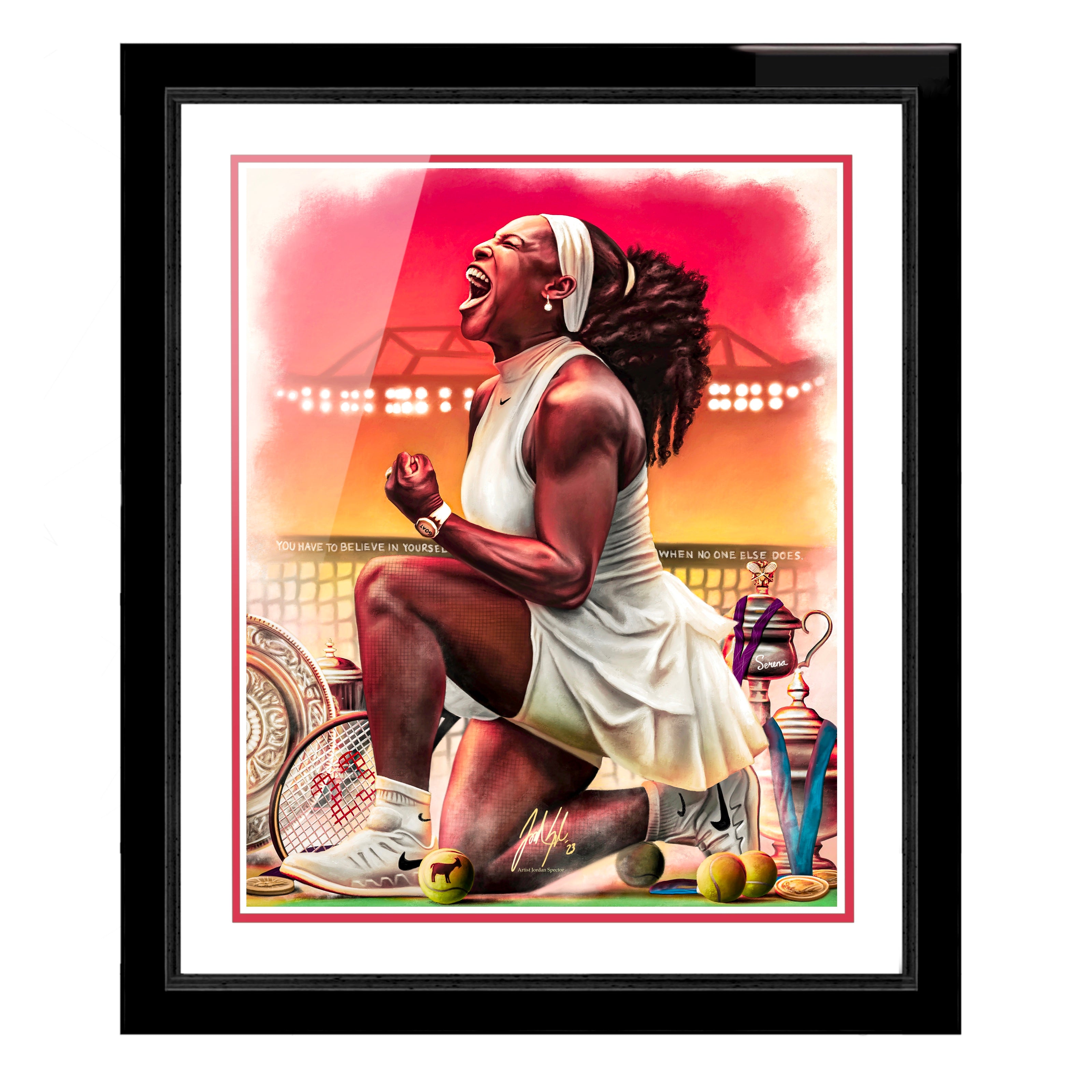 Serena Williams “Believe” - Spector Sports Art -
