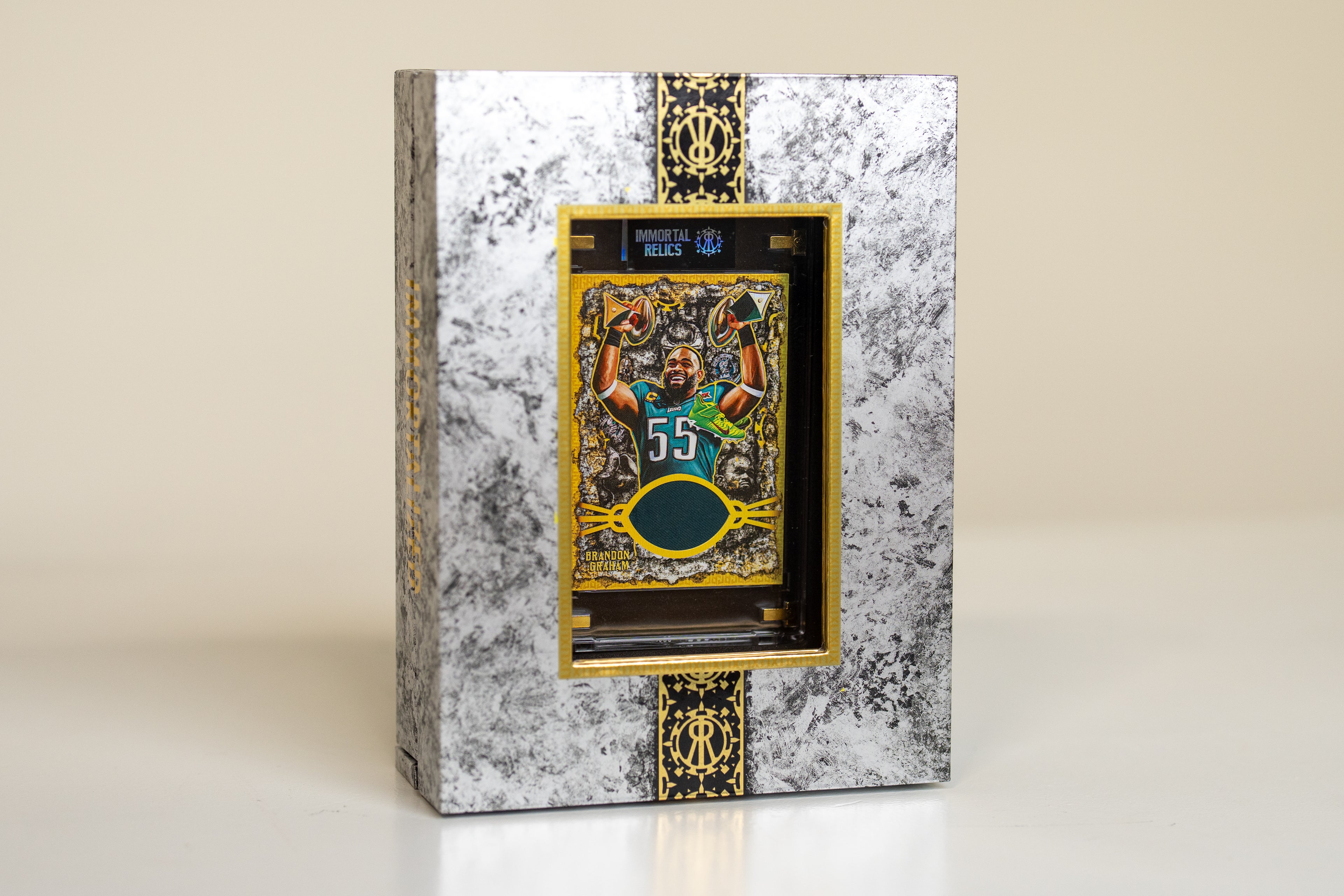 BRANDON GRAHAM "FOREVER 55" GAME WORN LIX RELIC COLLECTIBLE