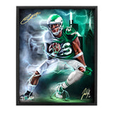 Saquon Barkley "Born To Run" Artist X Athlete Dual Autograph - Pre Order Opportunity