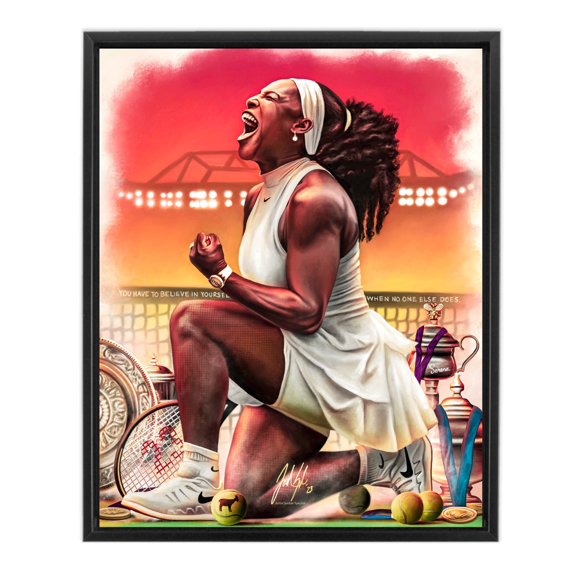 Serena Williams “Believe” - Spector Sports Art -
