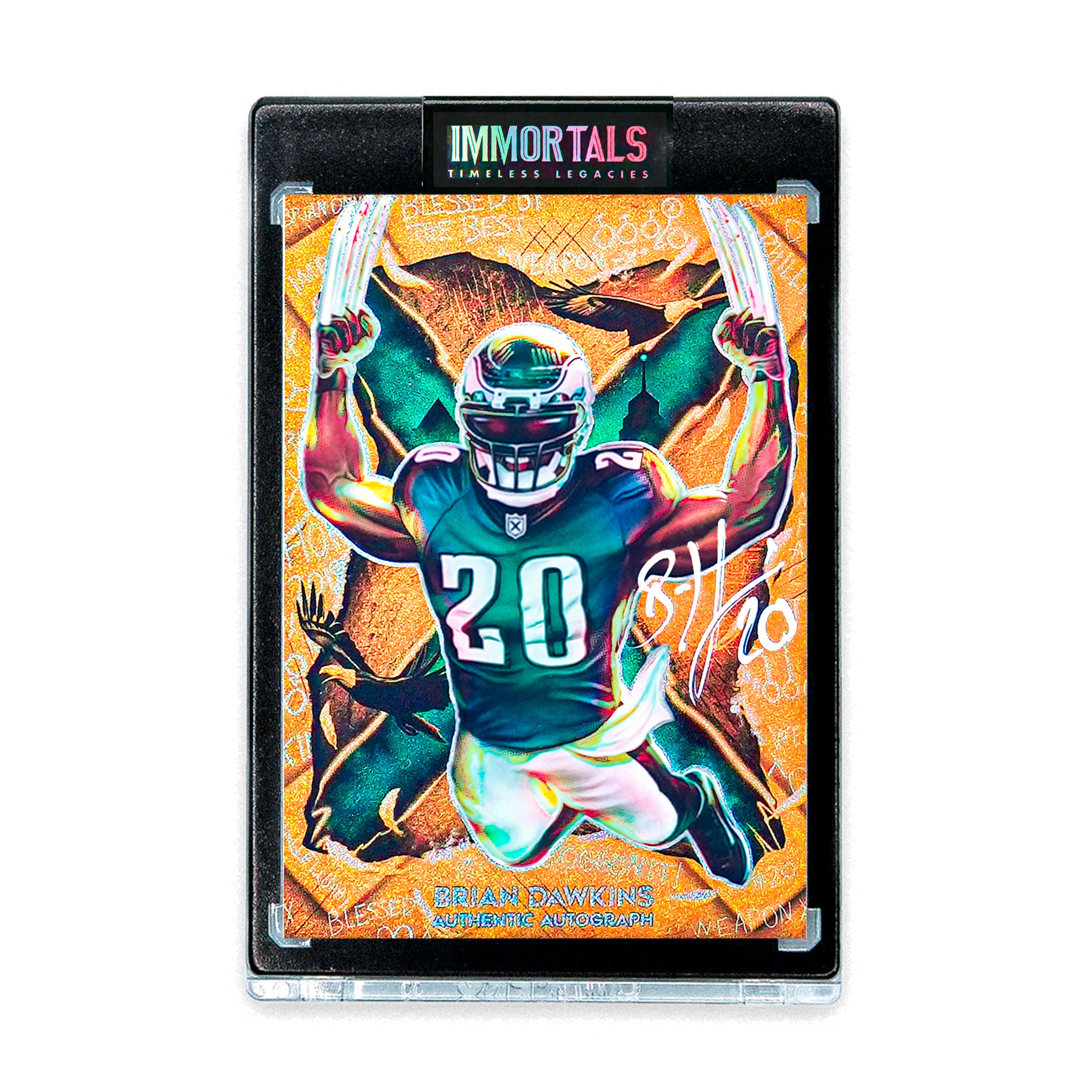 JORDAN SPECTOR X BRIAN DAWKINS - "RELENTLESS" - IMMORTALS™ TRADING CARD - Spector Sports Art -