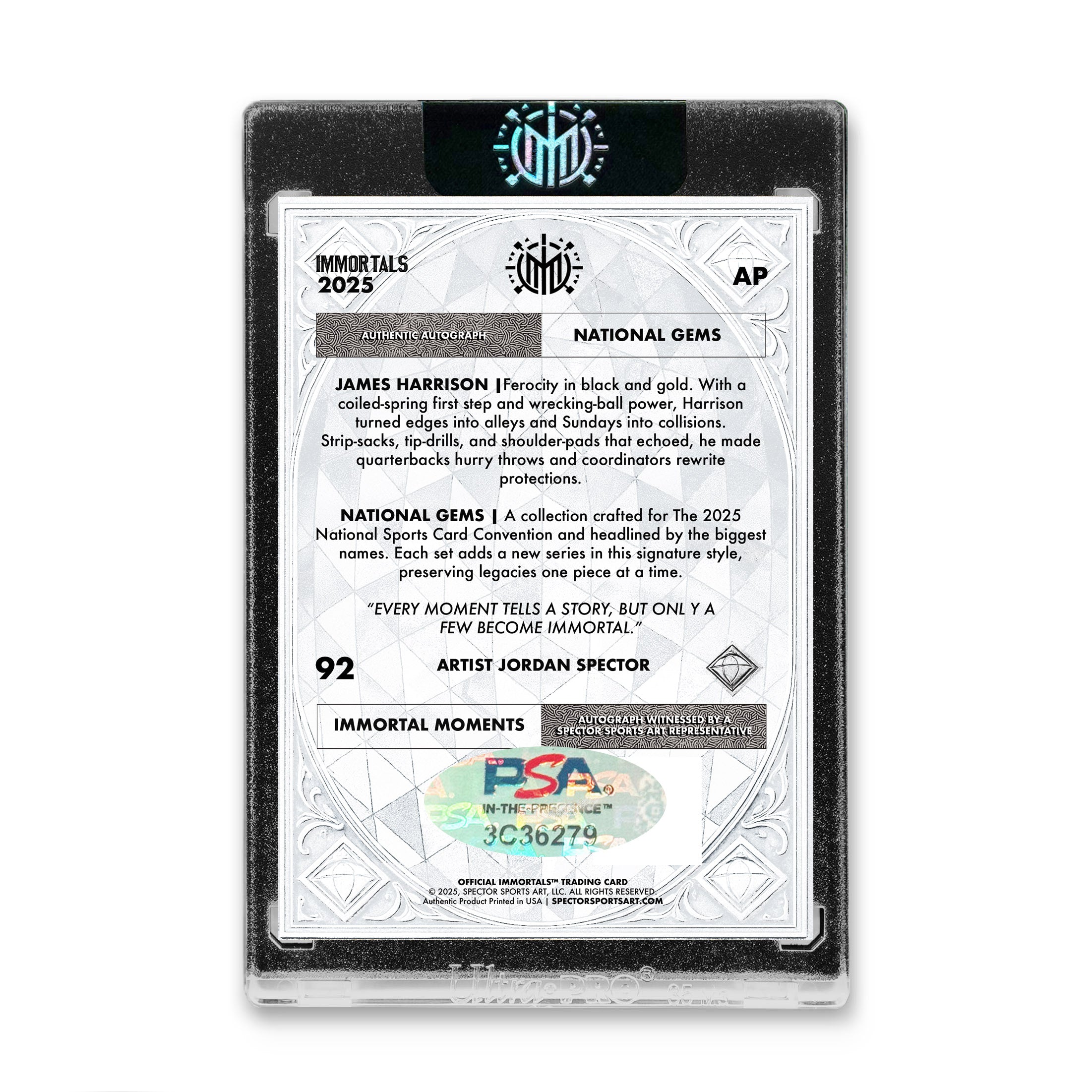 IMMORTAL™ National Gems James Harrison Collectible