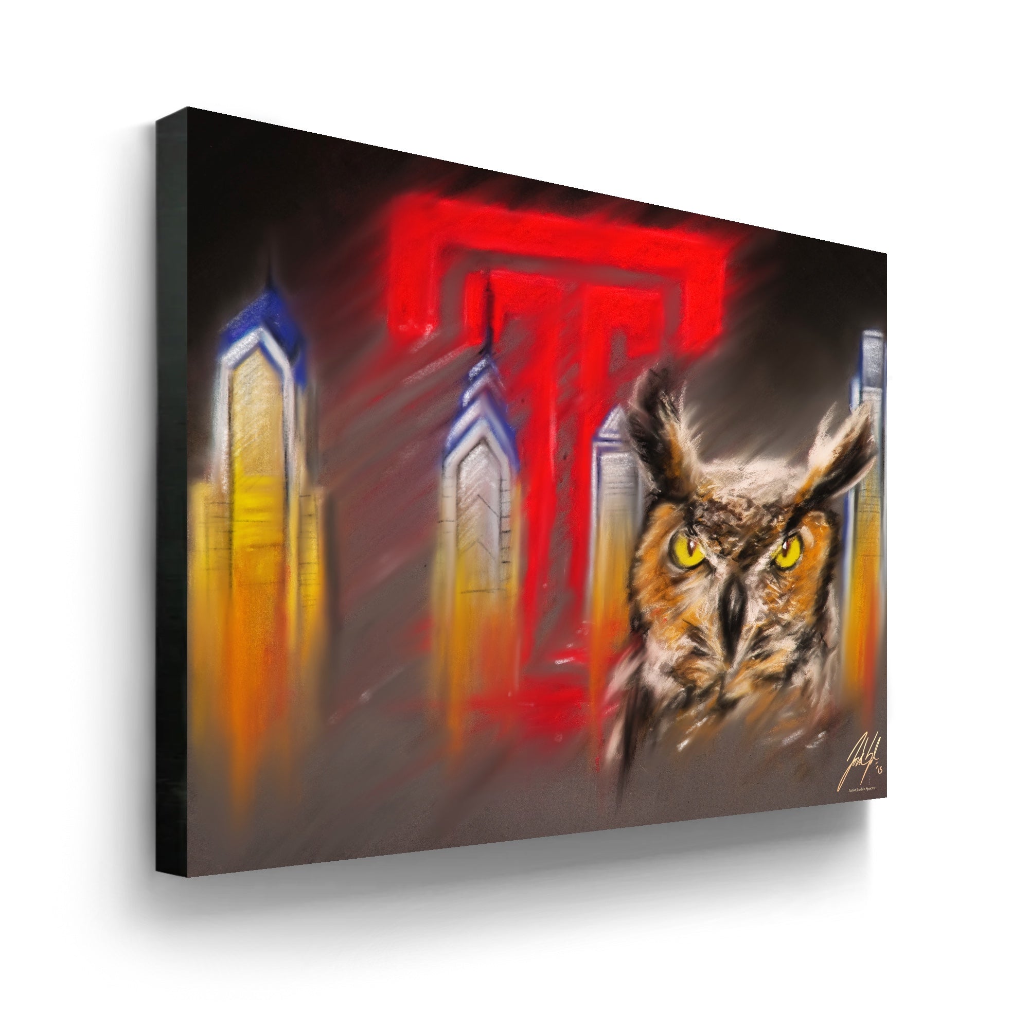 Stella The Temple Owl - Spector Sports Art -