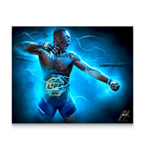 Israel Adesanya “The Last Stylebender” - Spector Sports Art - 16 X 20 Canvas / Unframed