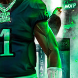 Jalen Hurts “Breed Of One” Artist X Athlete Dual Autograph - Spector Sports Art -