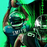 Devonta Smith “KEEP PUSHING” - Spector Sports Art -