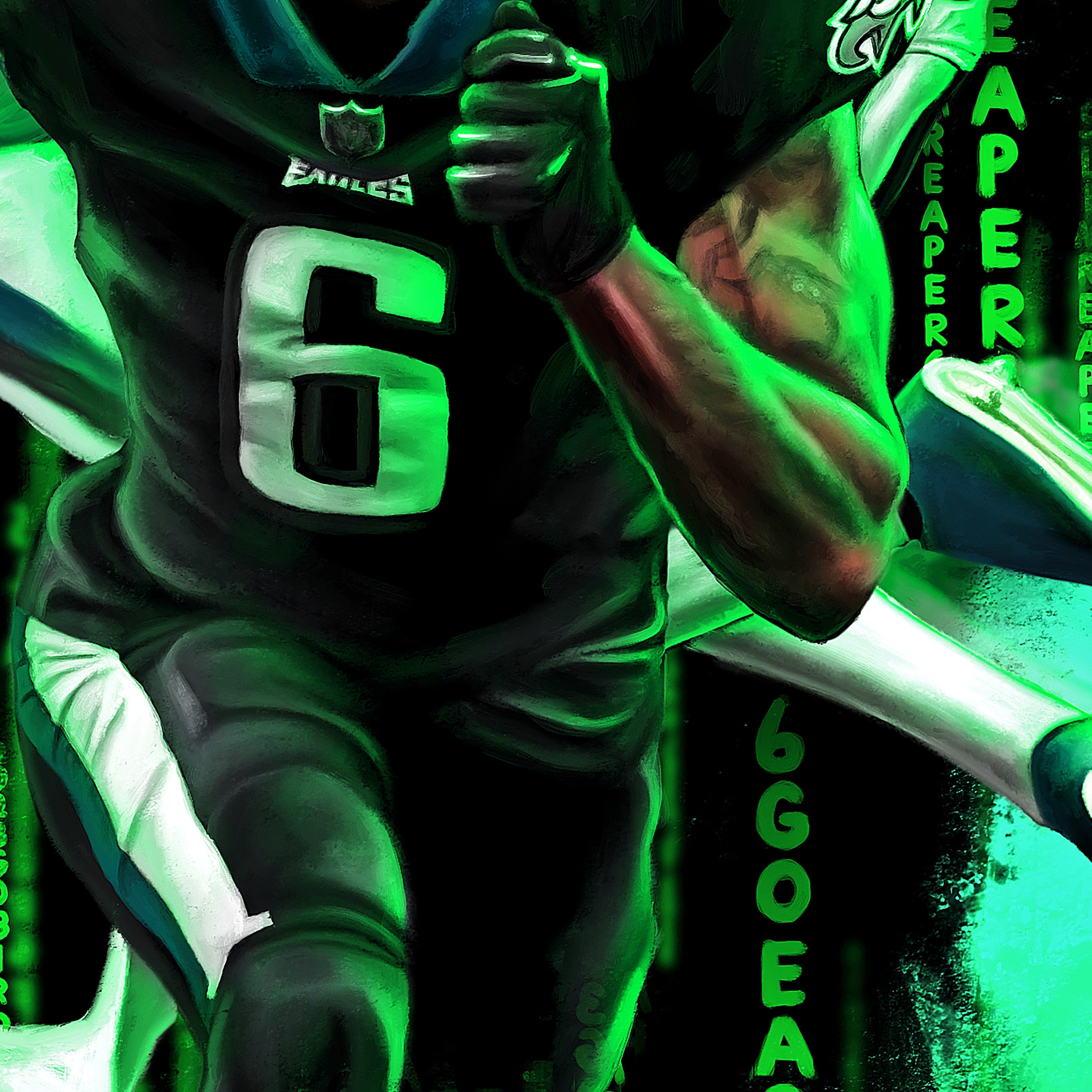 Devonta Smith “KEEP PUSHING” - Spector Sports Art -