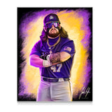 Tommy Tanks - Spector Sports Art - 16 X 20 Canvas / Unframed