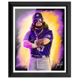 Tommy Tanks - Spector Sports Art - 16 X 20 Art Print / Framed