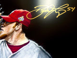 Phillies "Dynamic Duo" Brad Lidge & Carlos Ruiz Dual Autograph - Spector Sports Art -