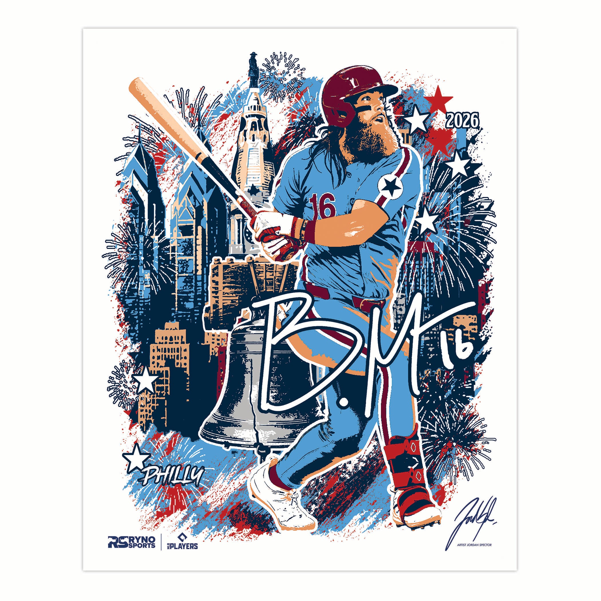 Philadelphia All Star Collaboration - Brandon Marsh - Exclusive Print