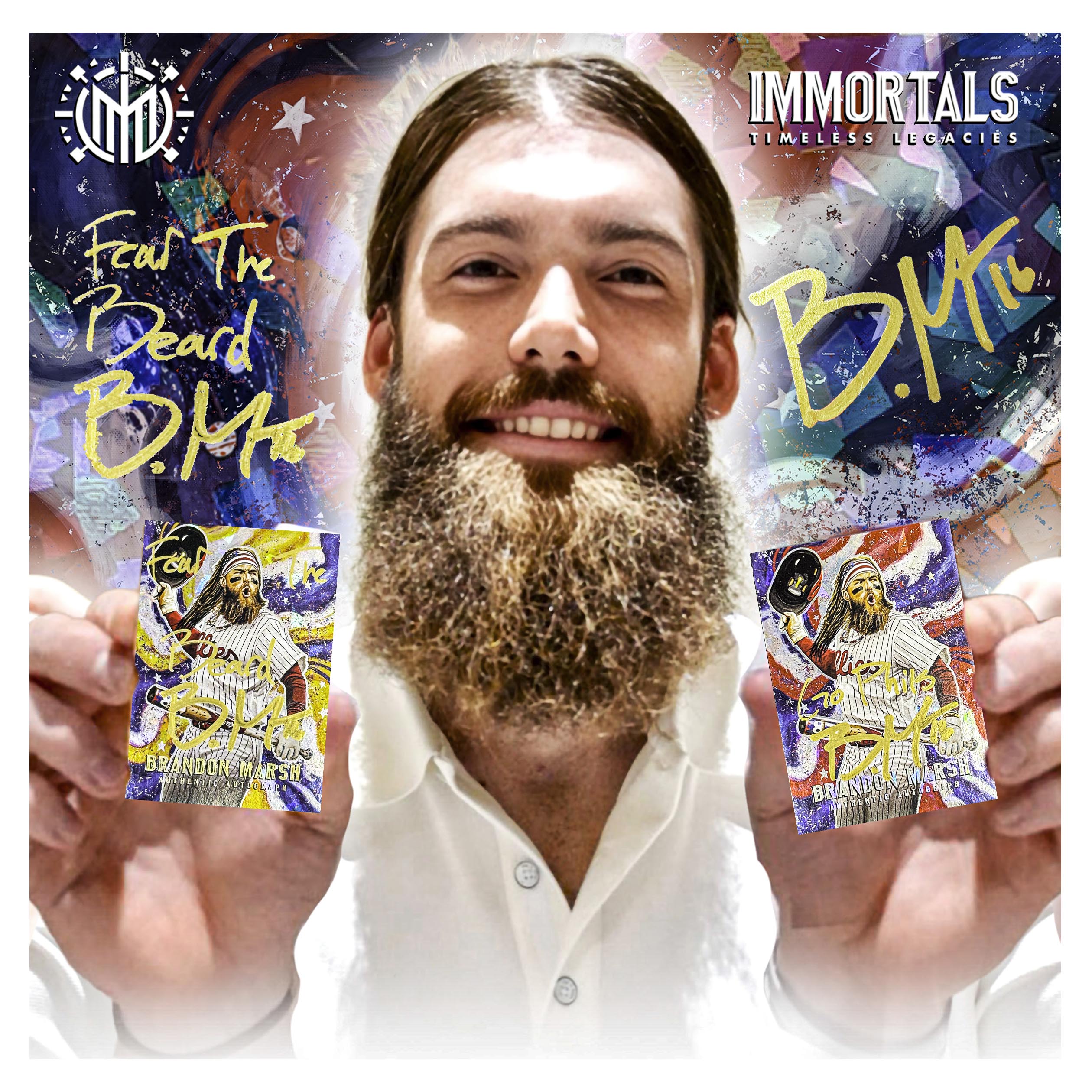 IMMORTAL MOMENTS™ BRANDON MARSH "FEAR THE BEARD" COLLECTIBLE