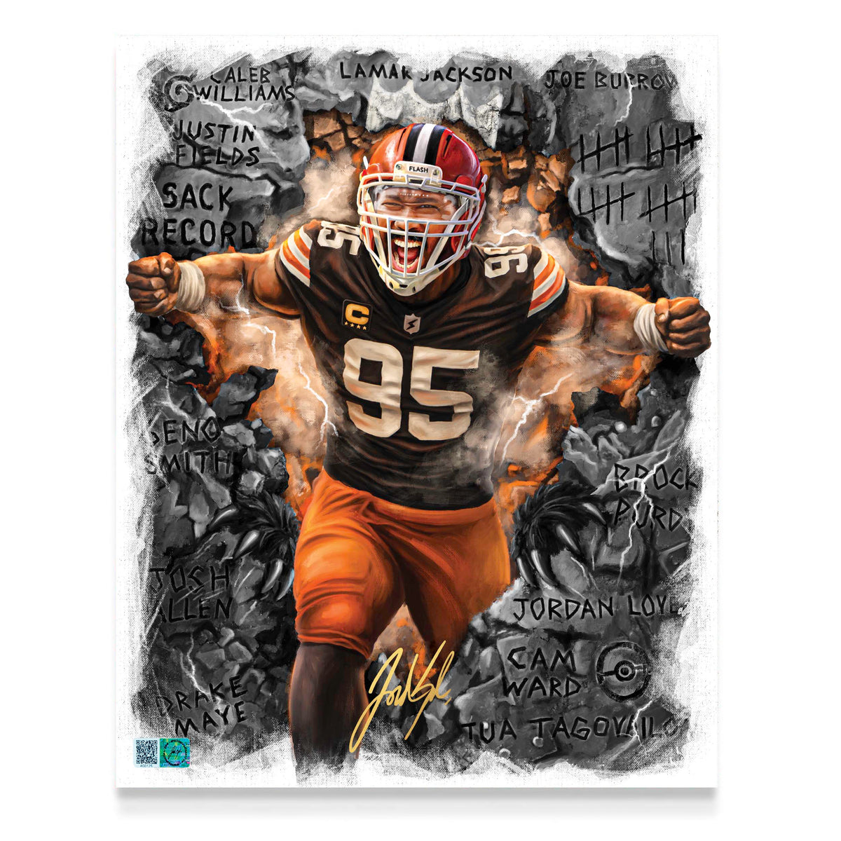 MYLES GARRETT "CROWNED" THE SACK KING
