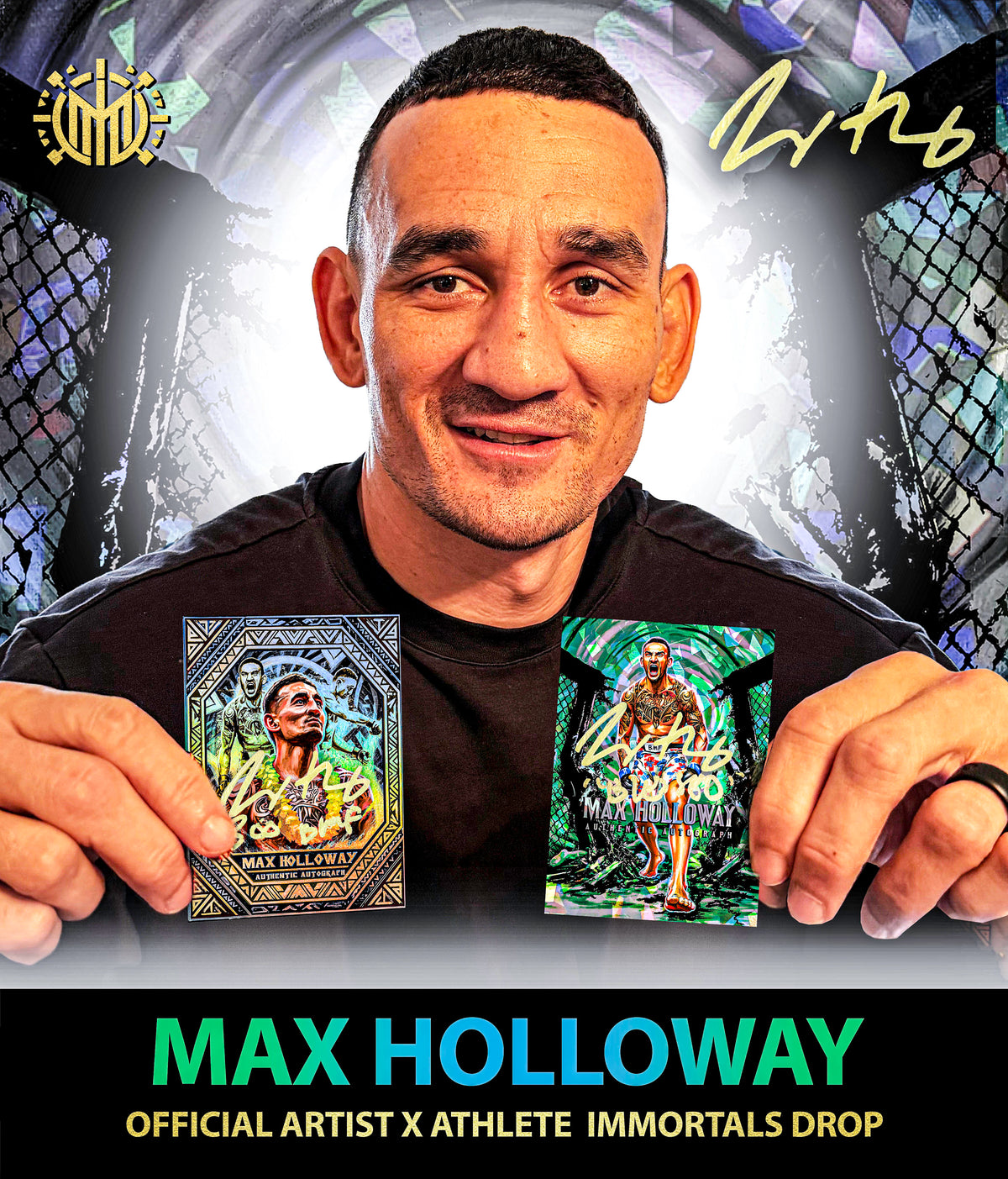 IMMORTAL MOMENTS™ "BLESSED" Max Holloway Autograph Collectible