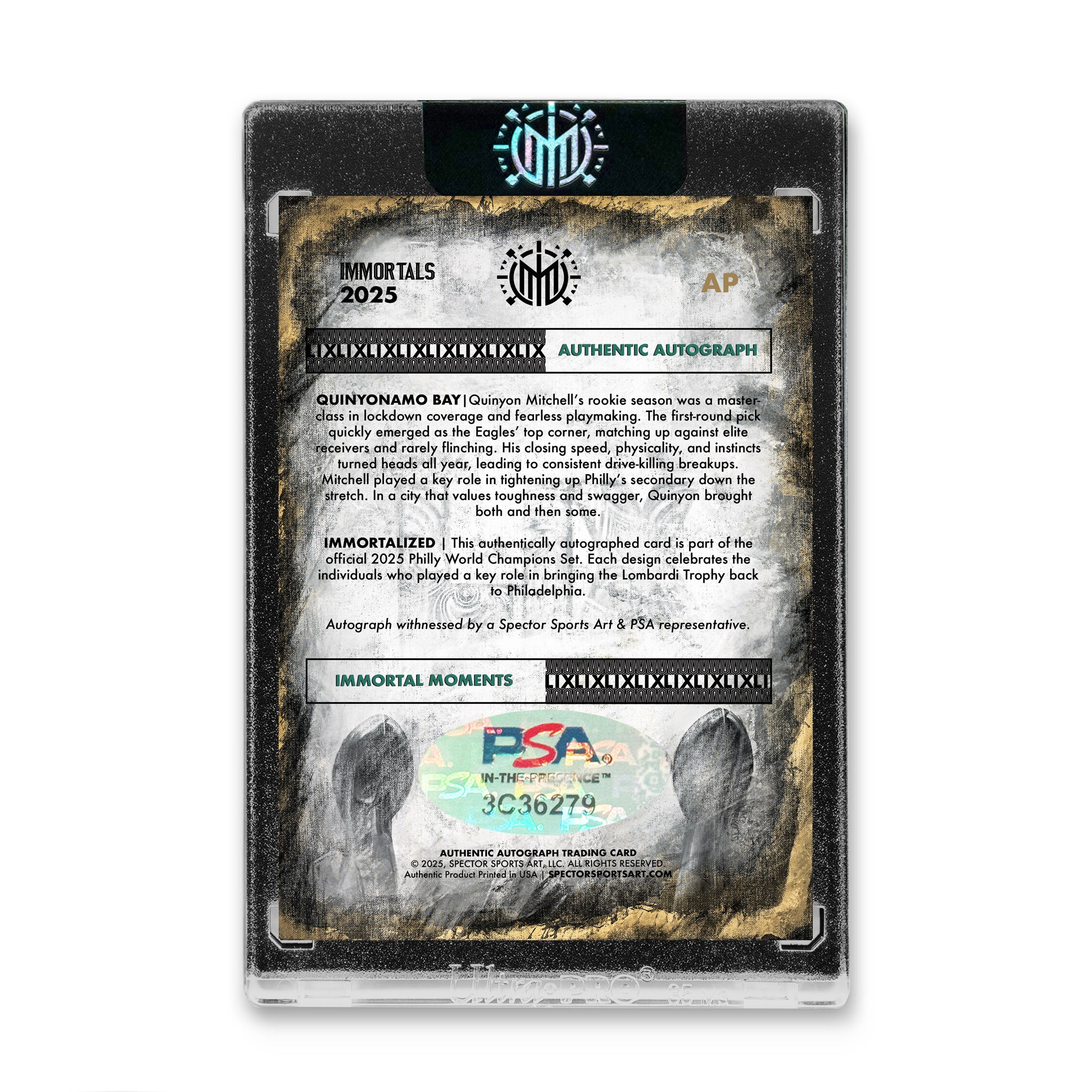 IMMORTAL MOMENTS™ QUINYON MITCHELL LIX CHAMPIONS SET - PRE ORDER