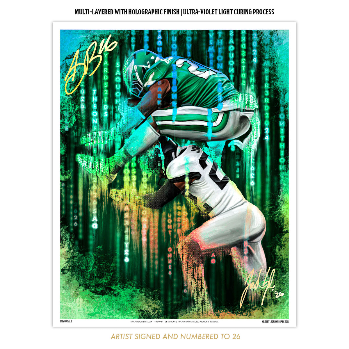 Saquon "THE ONE" Artist X Athlete Dual Autograph | Pre-Sale Opportunity