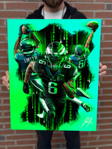 Devonta Smith “KEEP PUSHING” - Spector Sports Art -