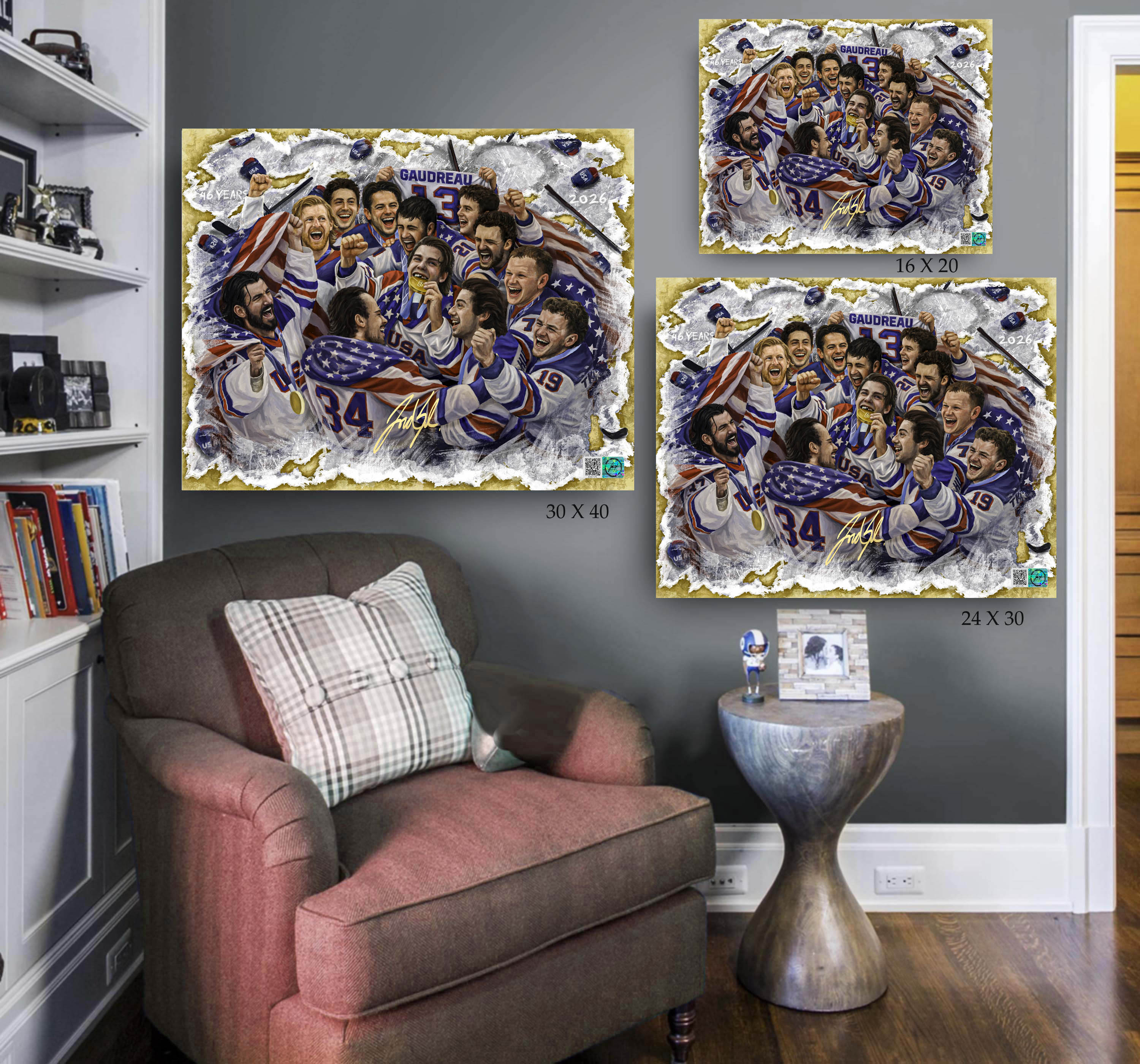 USA Mens Hockey "United In Gold"