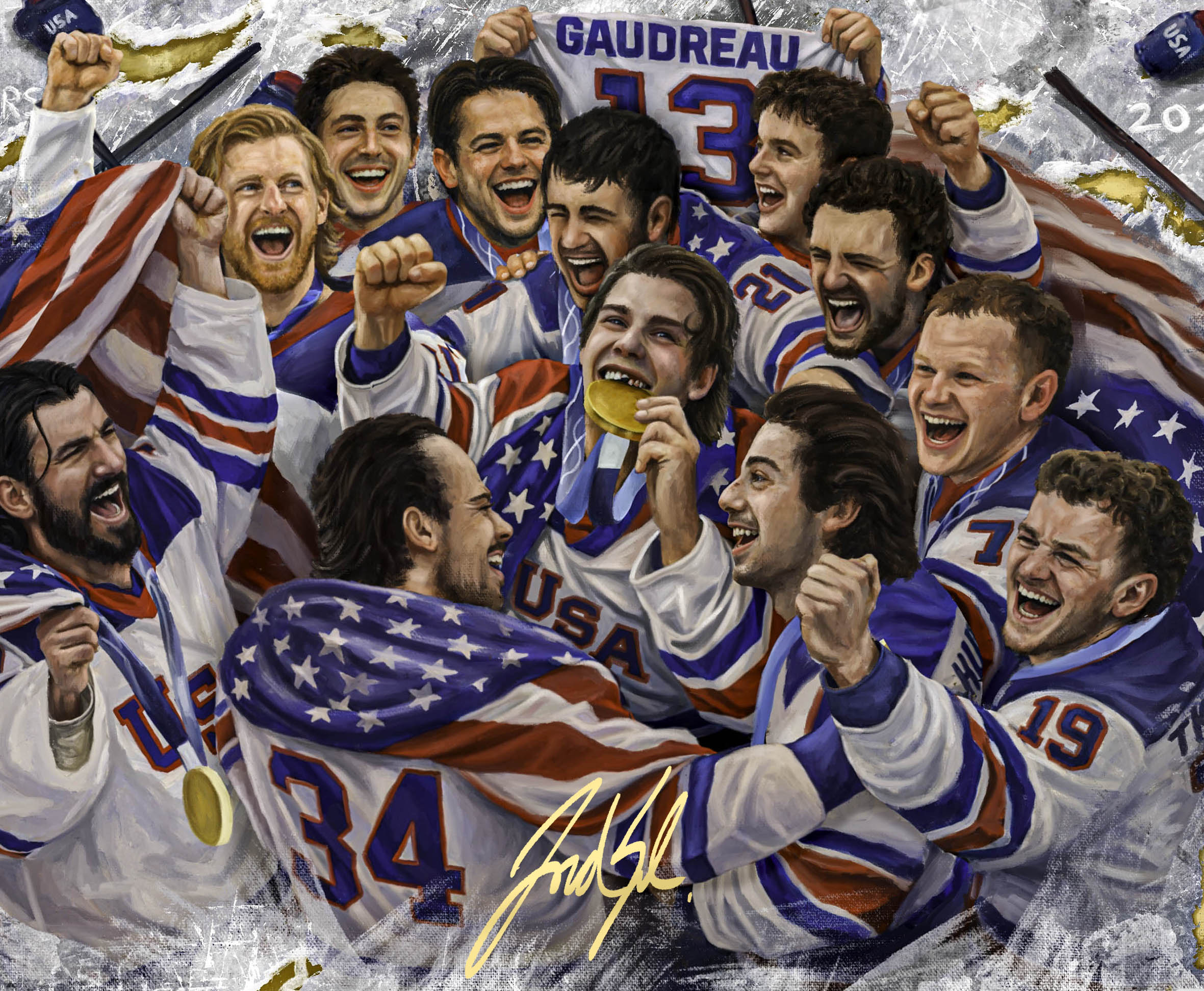 USA Mens Hockey "United In Gold"