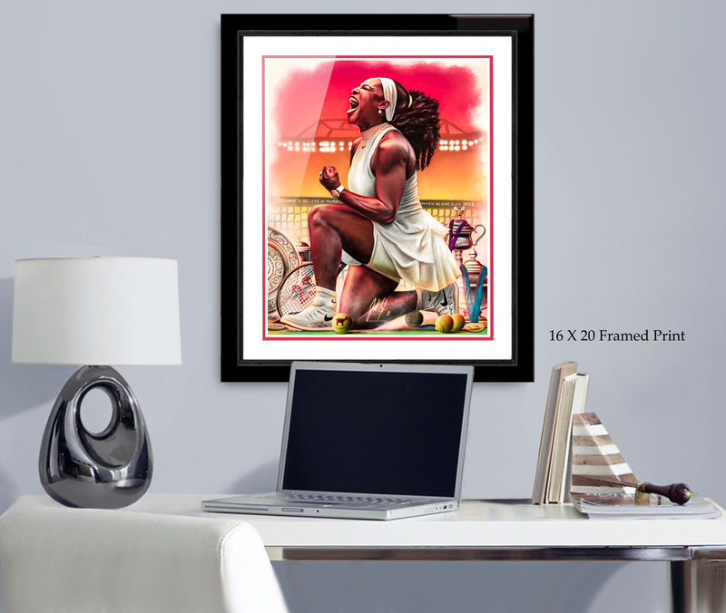 Serena Williams “Believe” - Spector Sports Art -