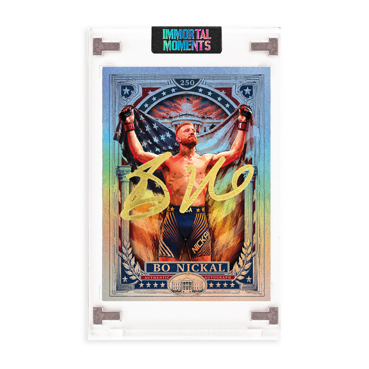 IMMORTAL MOMENTS™ "Freedom Forged" Bo Nickal Autograph Collectible