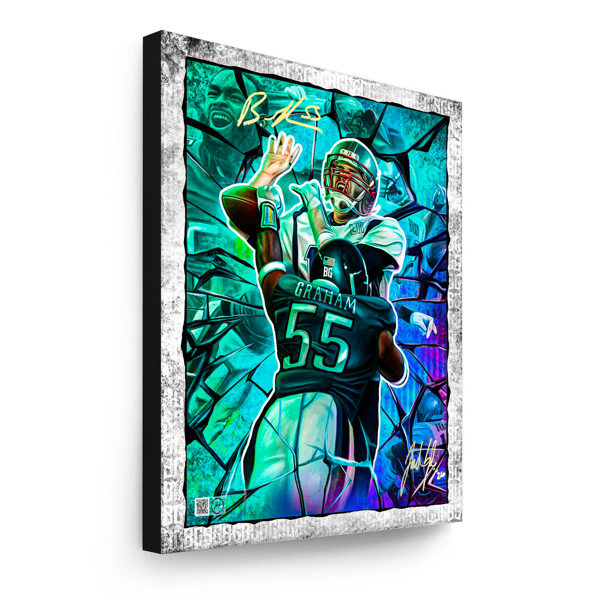 IMMORTALS™ BRANDON GRAHAM "BREAKTHROUGH" LEGACY FINE ART EDITION - ARTIST X ATHLETE DUAL AUTOGRAPH