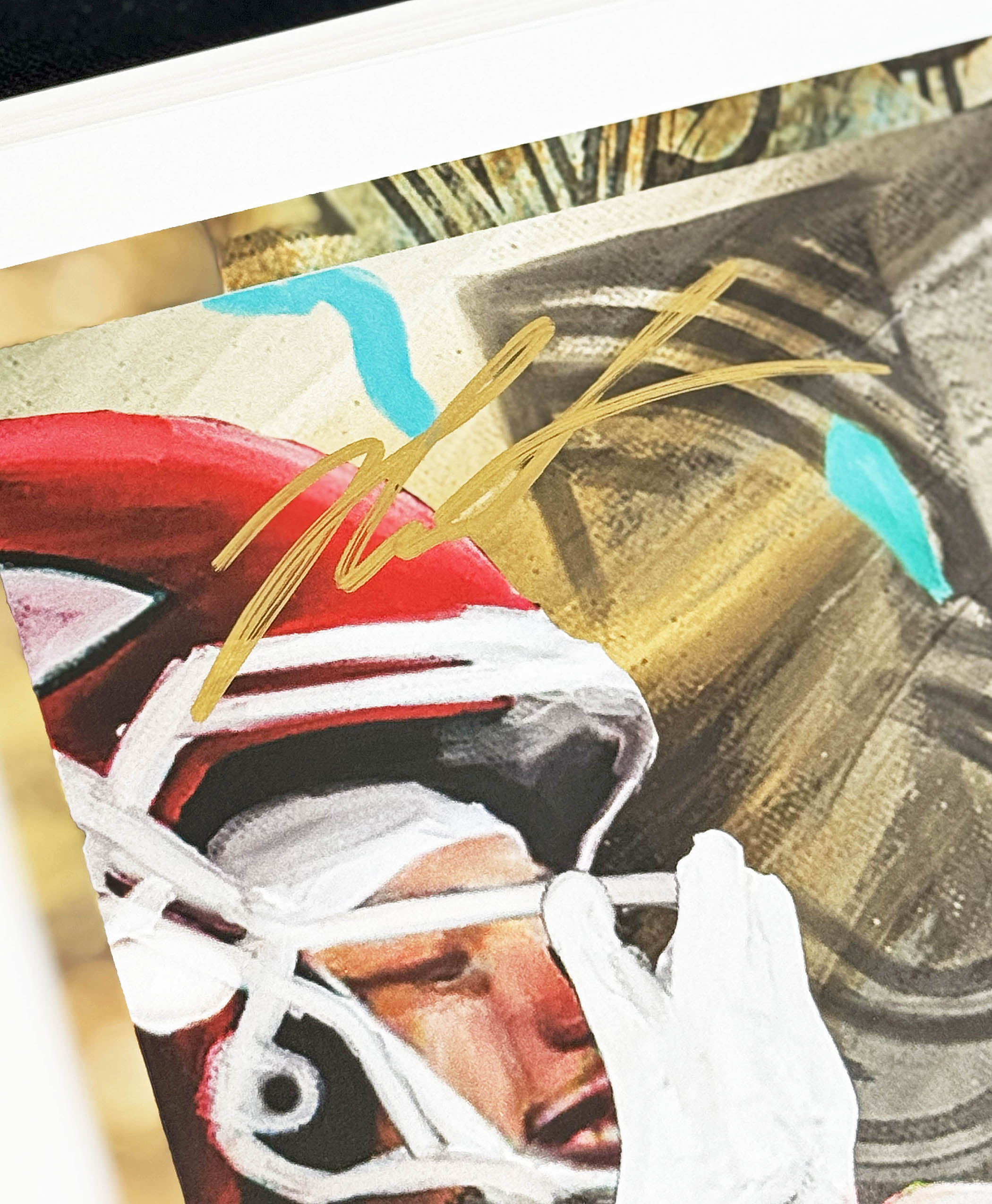 Jalen Carter LIX Champion Artist X Athlete Dual Autograph