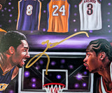 Mamba vs. The Answer “ Pound For Pound” Artist X Athlete Autograph 16 x 20 Lithograph