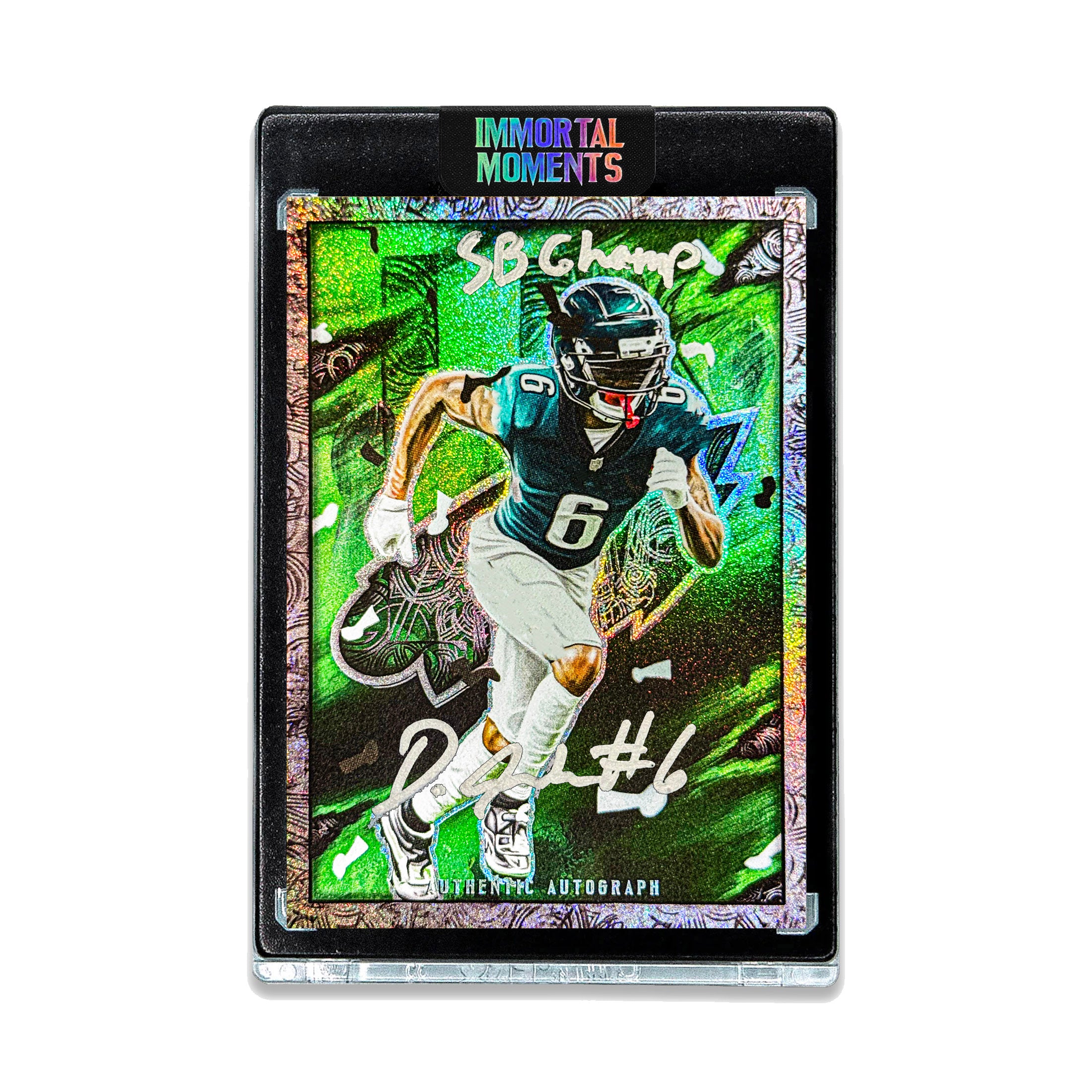 IMMORTAL MOMENTS | DEVONTA SMITH | UNRELEASED LIX EMERALD AUTOGRAPH & INSCRIBED ARTIST PROOF