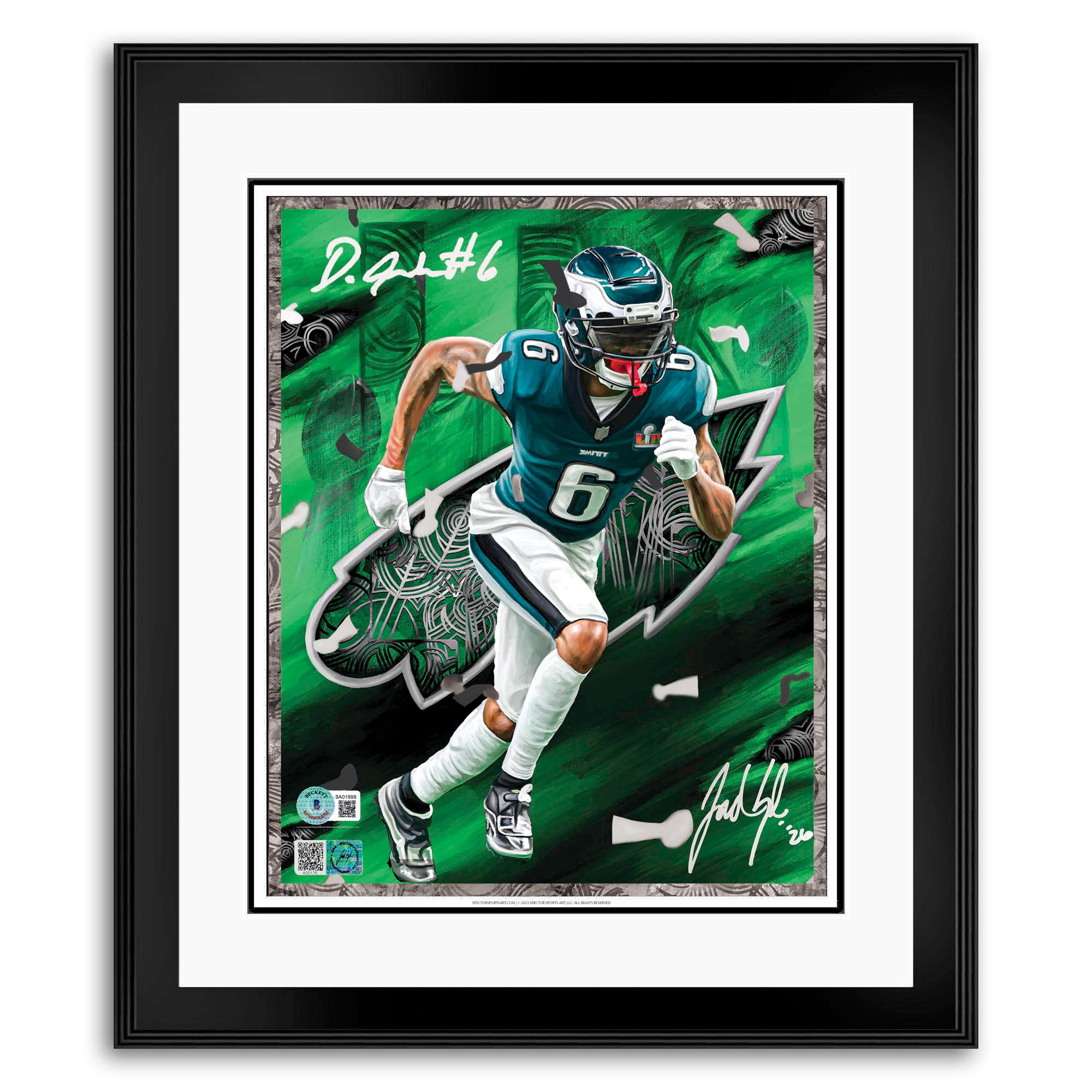 Devonta Smith "SMITTY" LIX Champ Artist X Athlete Dual Autograph | Pre-Sale Opportunity