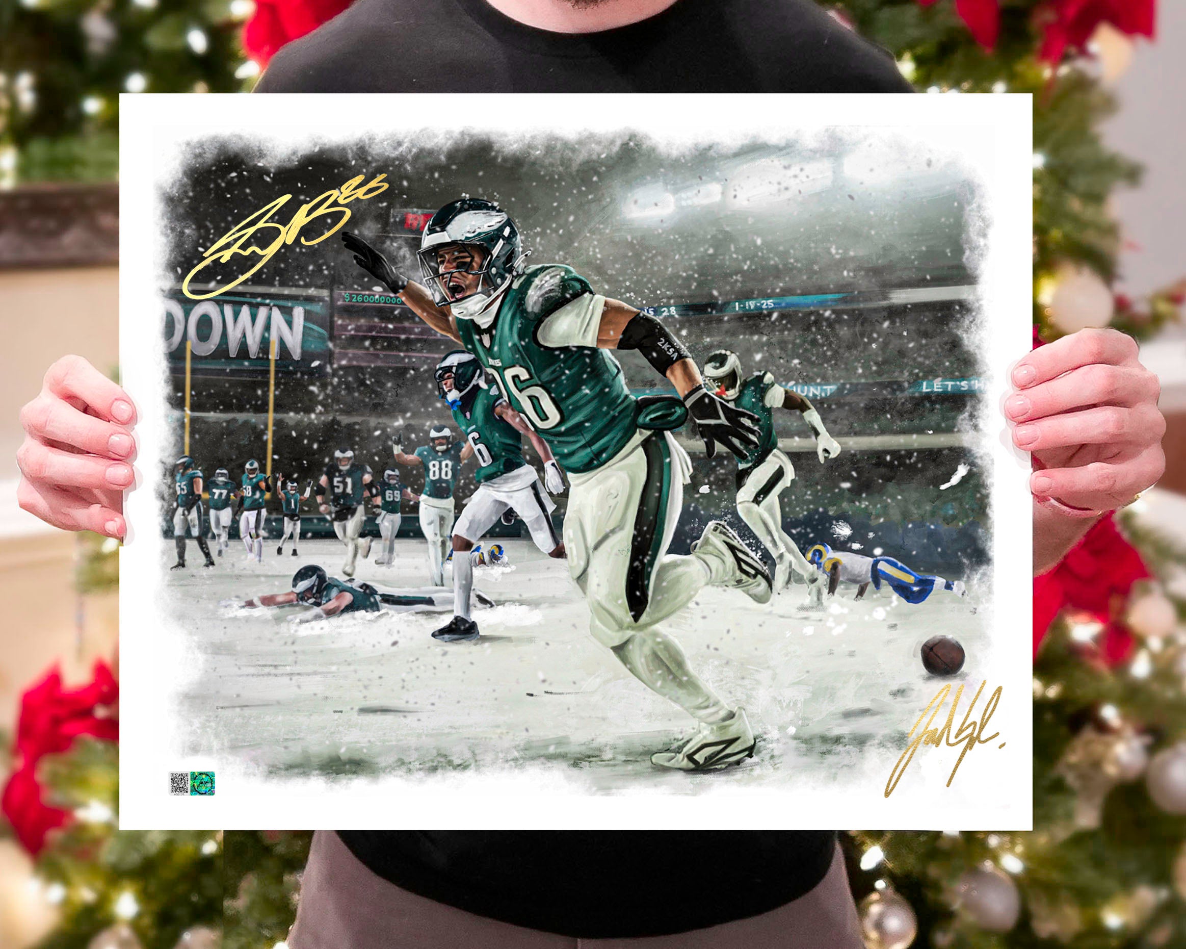 Saquon "HOUSE CALL" Artist X Athlete Dual Autograph | Pre-Sale Opportunity