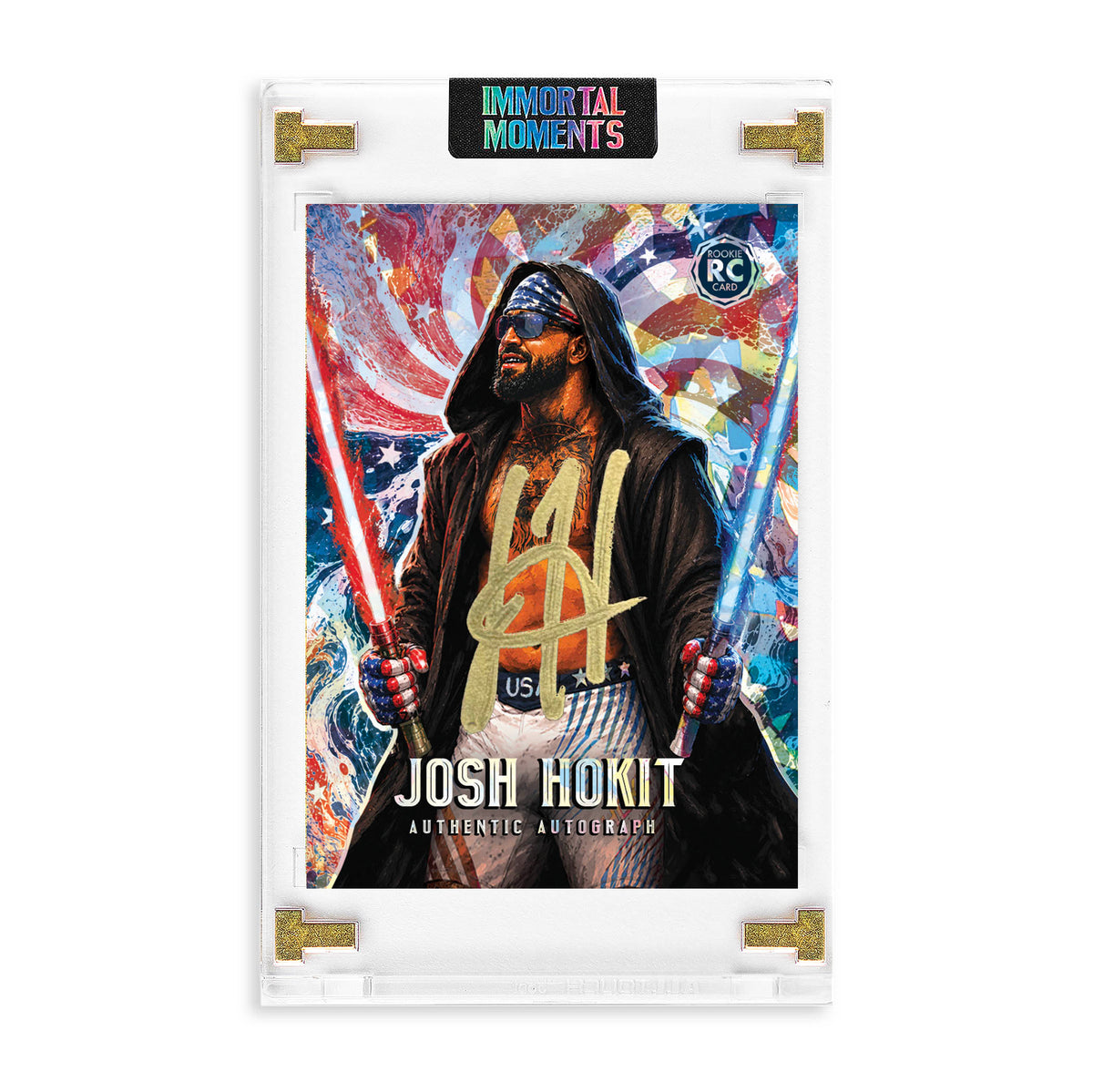 IMMORTAL MOMENTS™ "Stars & Strikes" Josh Hokit Autograph Collectible