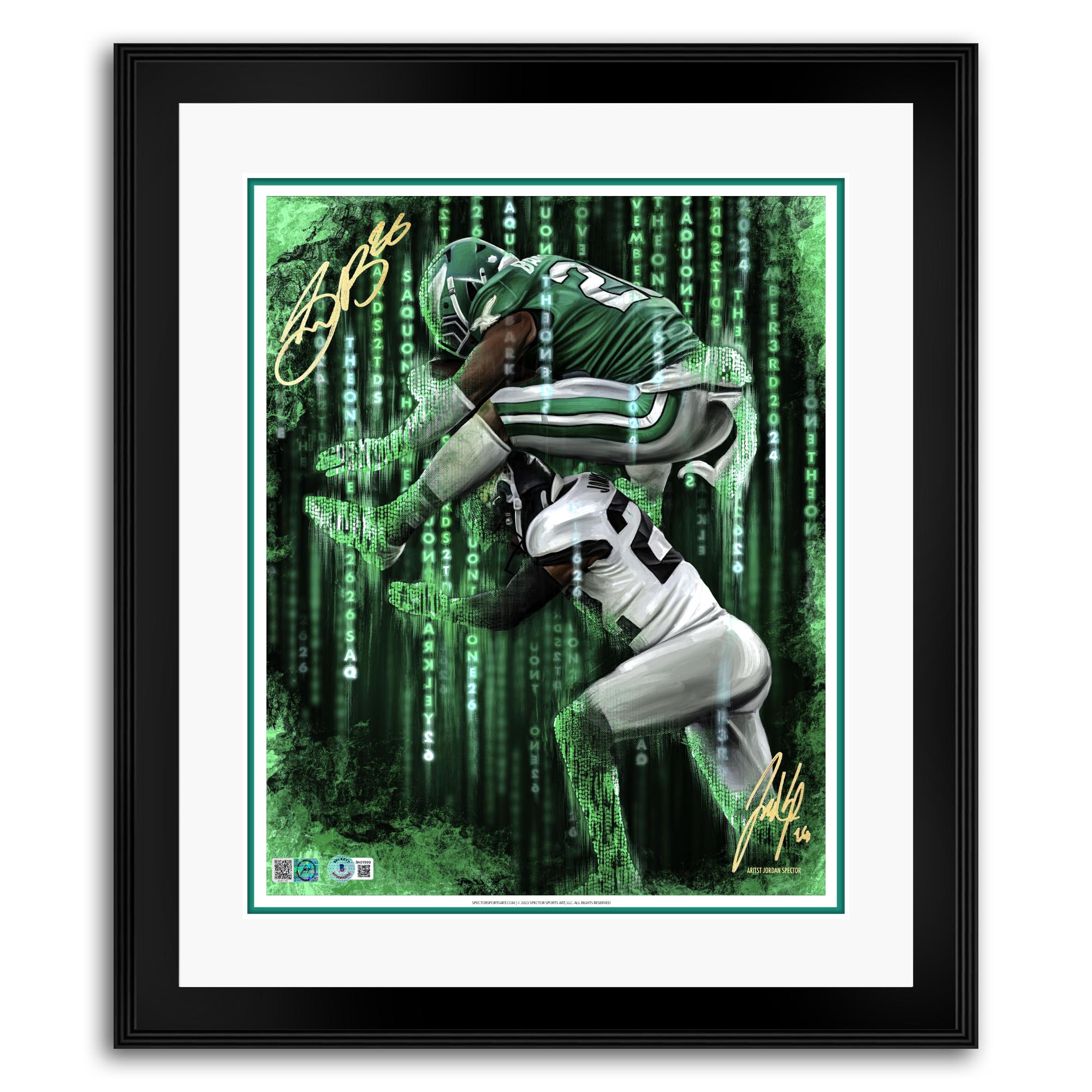 Saquon "THE ONE" Artist X Athlete Dual Autograph | Pre-Sale Opportunity