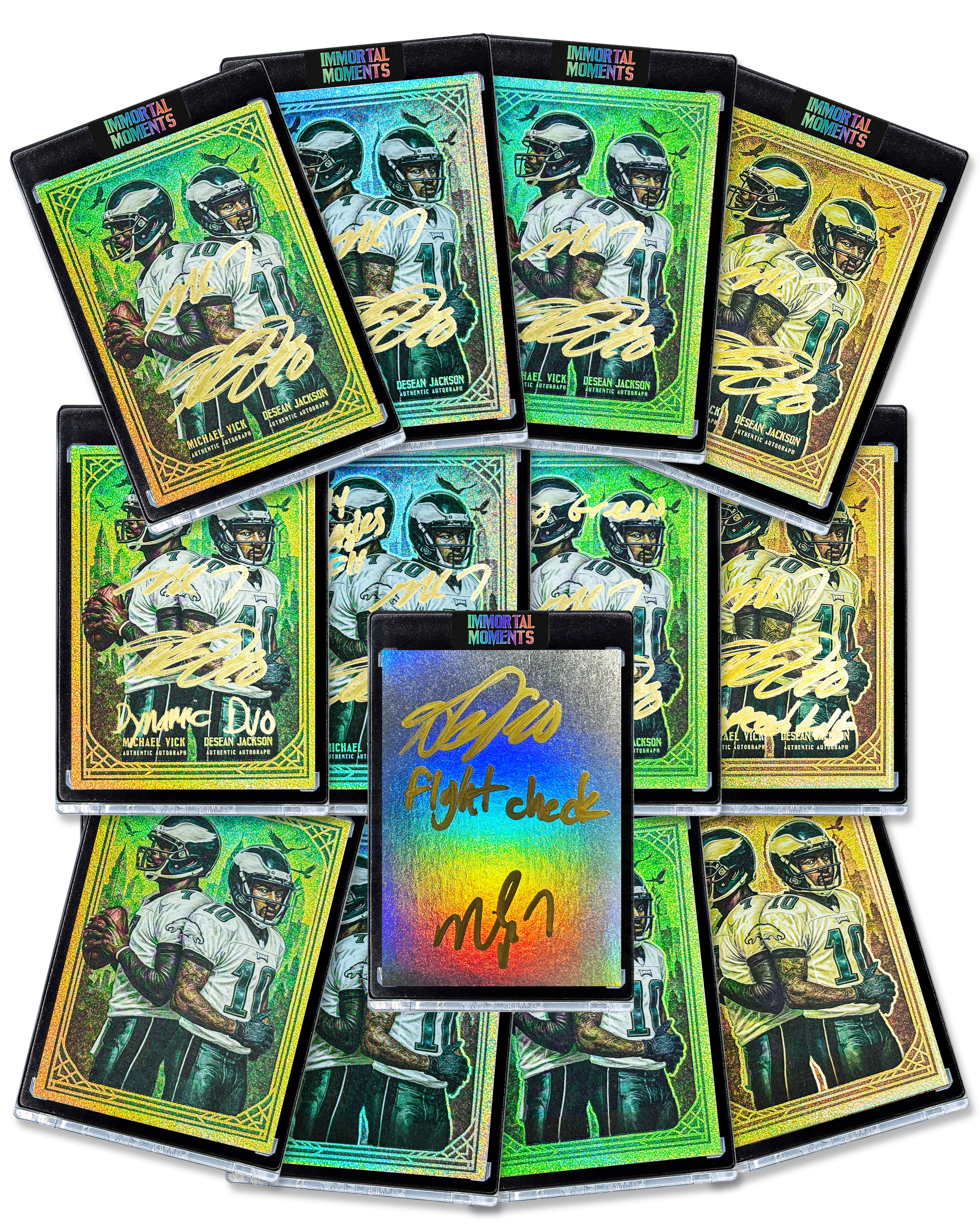 IMMORTAL MOMENTS™ MIKE VICK & DJAX "FLIGHT CHECK" COLLECTIBLE