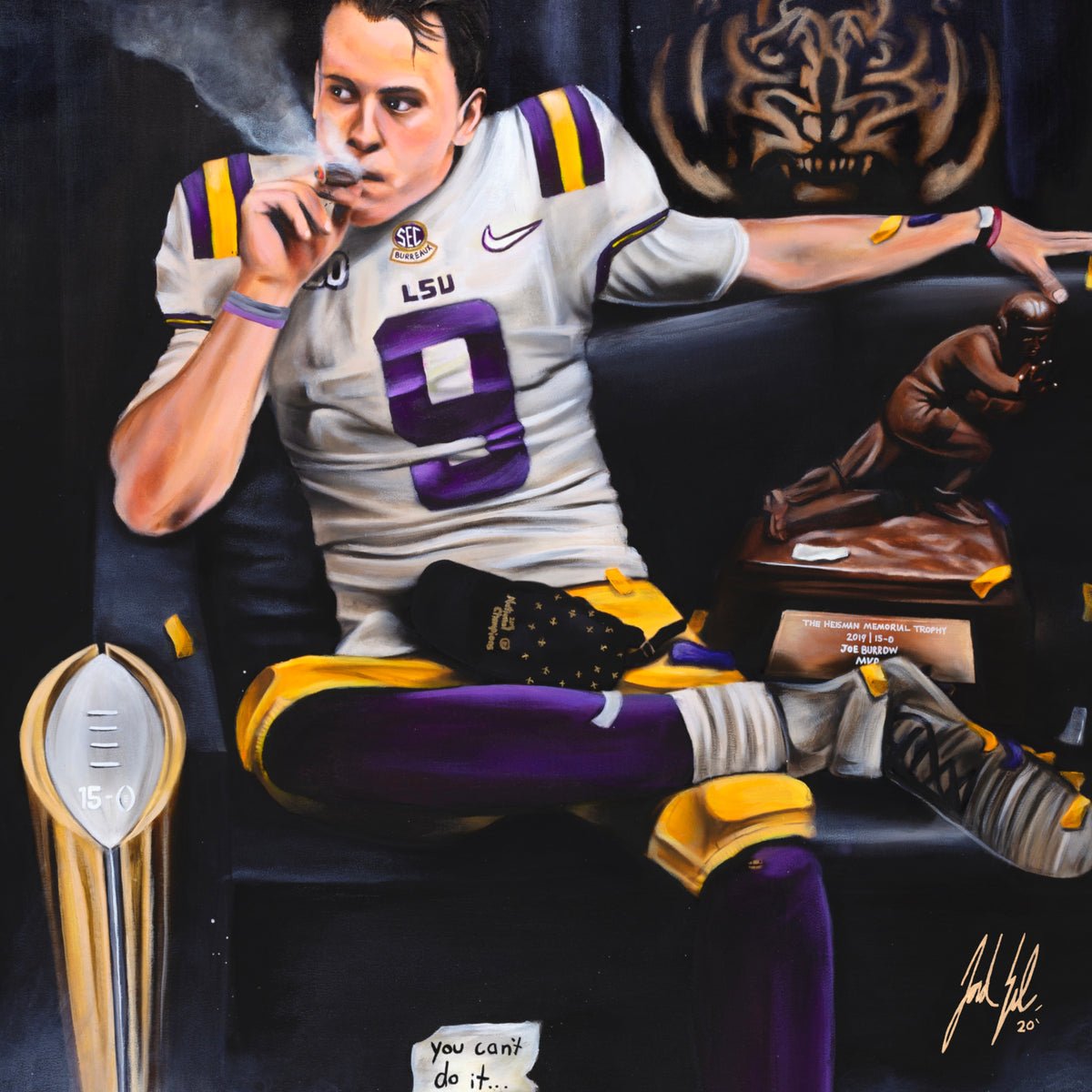 Joe Burrow “Burreaux” - Spector Sports Art -