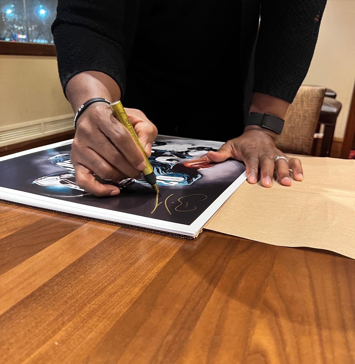 Hand Signed Brian Dawkins "WEAPON X" Art Print - Spector Sports Art -