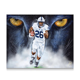 Saquon Barkley "A Lions Bark" - Spector Sports Art - 16 X 20 Canvas / Unframed