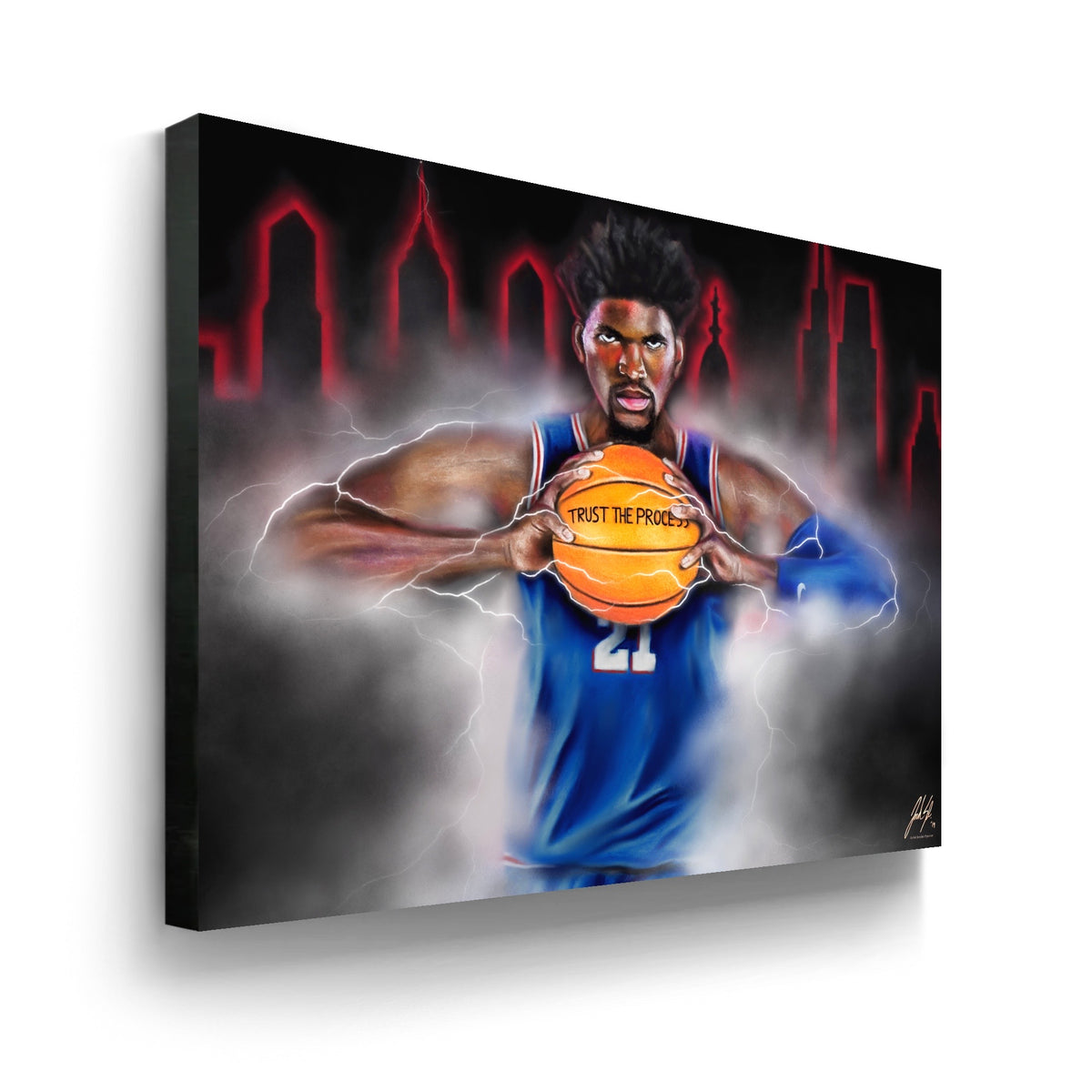 Joel Embiid "The Process" - Spector Sports Art -